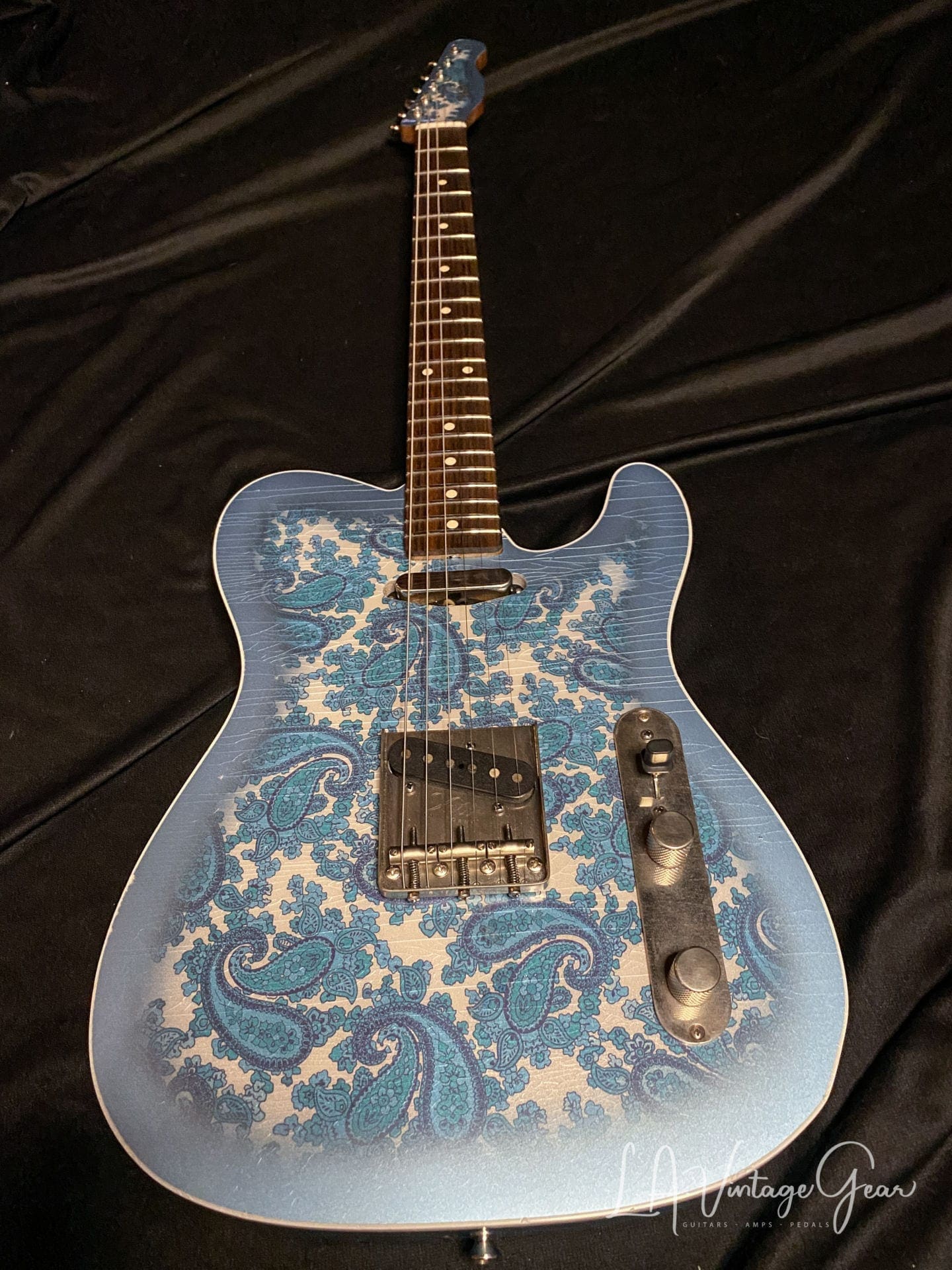Xotic Blue Paisley T-Style Guitar XTC-1 #2149 - Image 2