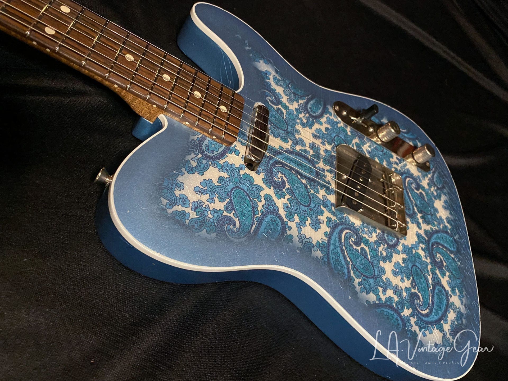 Xotic Blue Paisley T-Style Guitar XTC-1 #2149 - Image 4