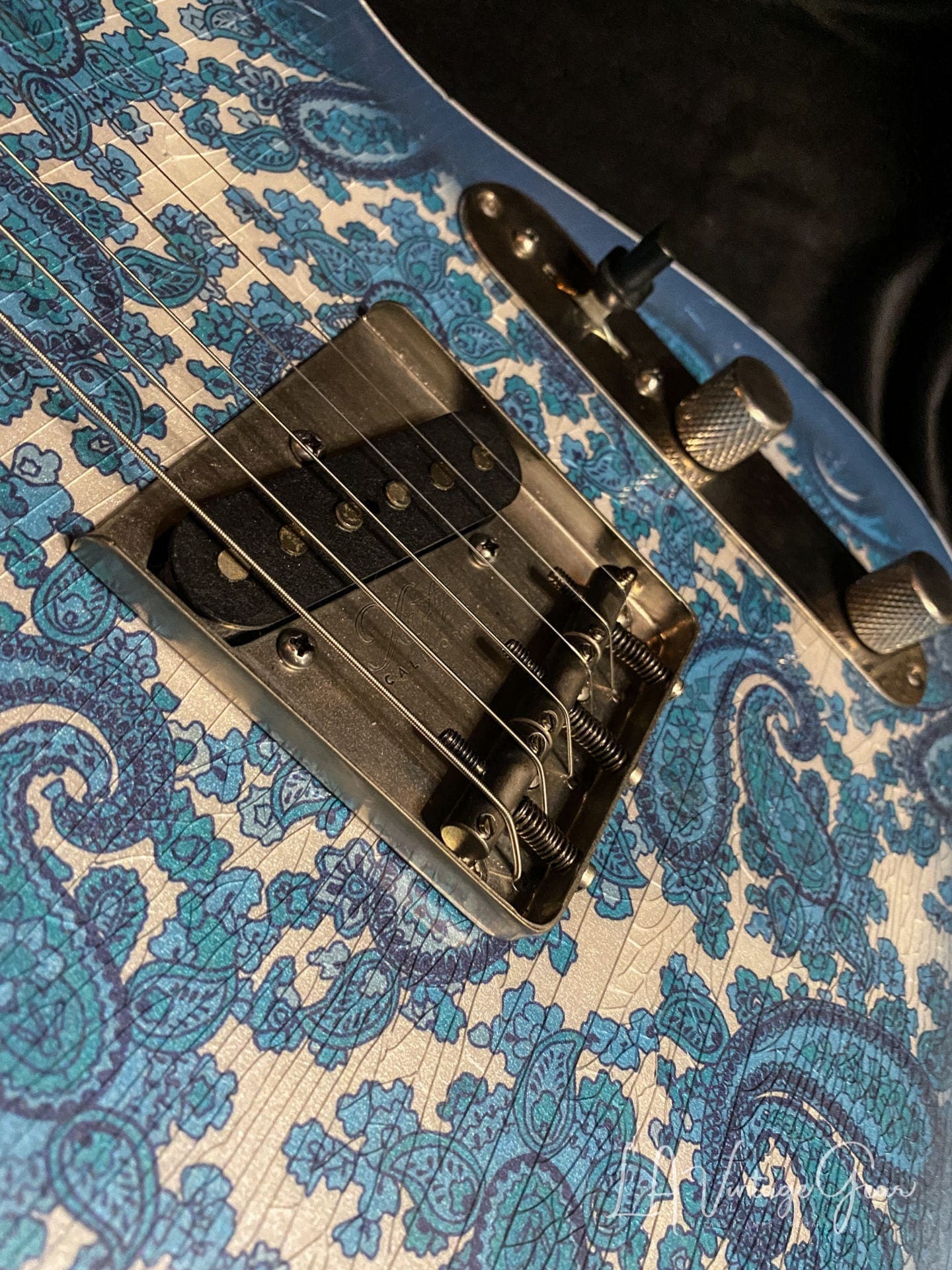 Xotic Blue Paisley T-Style Guitar XTC-1 #2149 - Image 6
