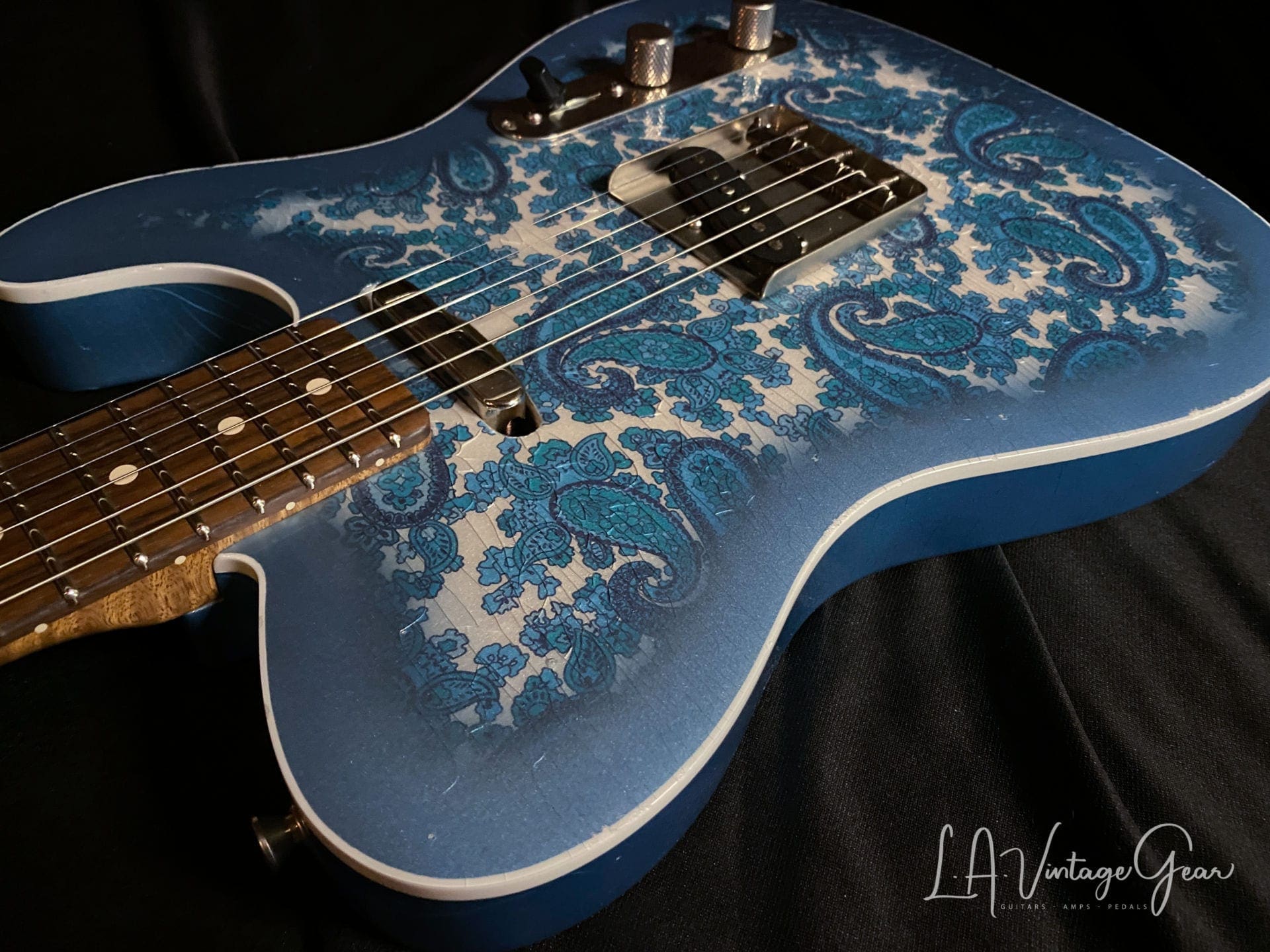 Xotic Blue Paisley T-Style Guitar XTC-1 #2149 - Image 14
