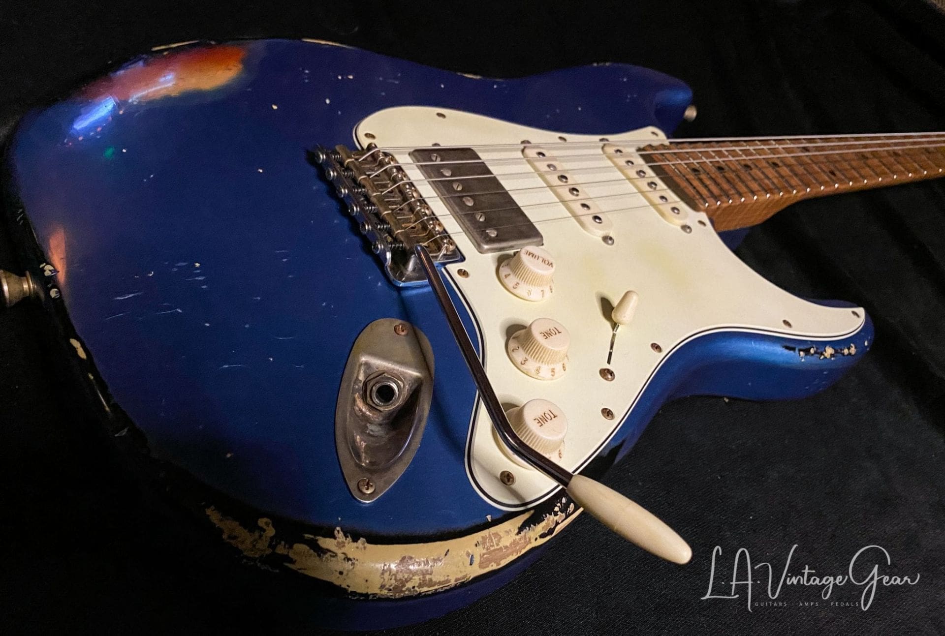 Xotic S-Style Electric Guitar XSC-2 in Lake Placid Blue over a 3T 'Burst #1915 - Image 5