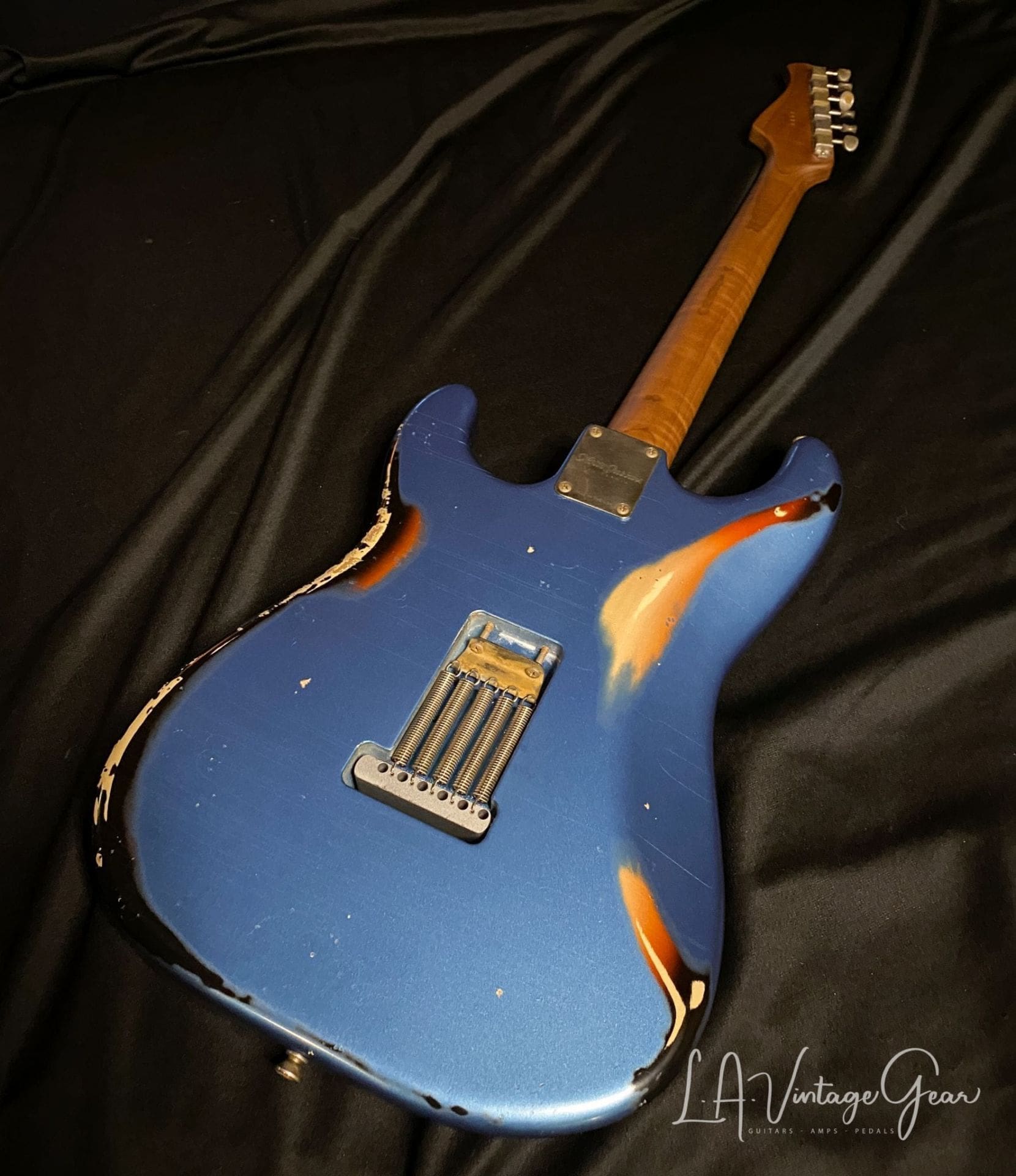 Xotic S-Style Electric Guitar XSC-2 in Lake Placid Blue over a 3T 'Burst #1915 - Image 7