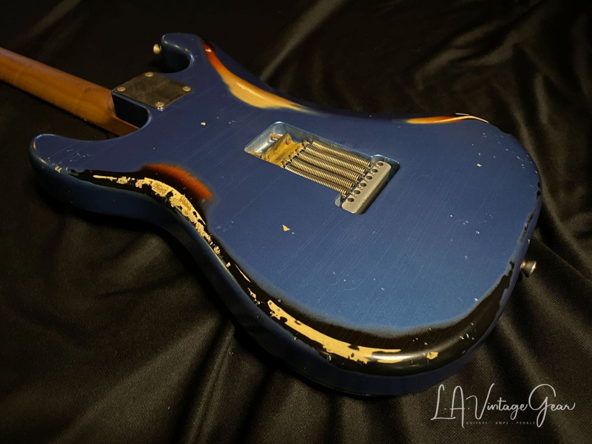 Xotic S-Style Electric Guitar XSC-2 in Lake Placid Blue over a 3T 'Burst #1915 - Image 8