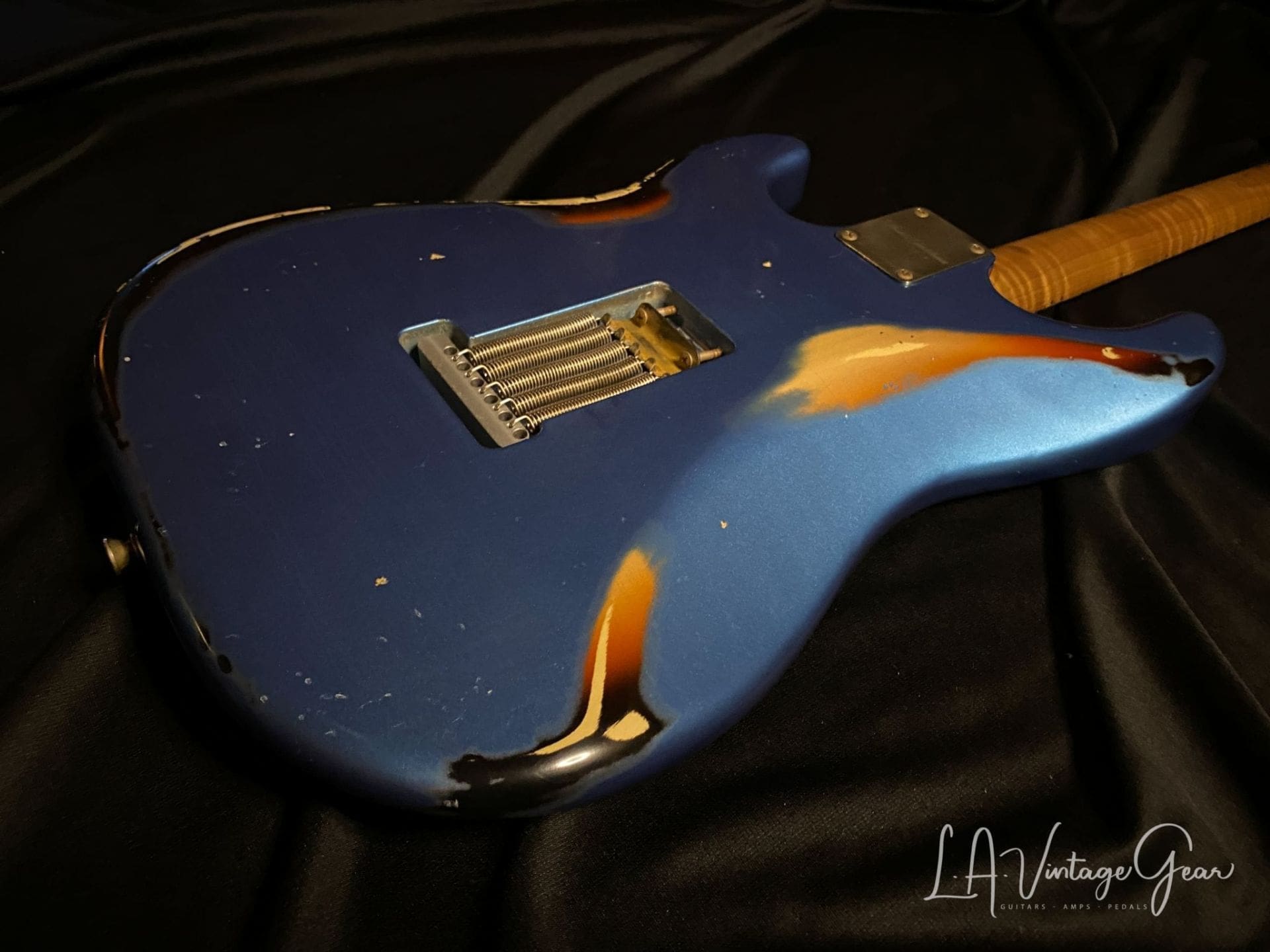 Xotic S-Style Electric Guitar XSC-2 in Lake Placid Blue over a 3T 'Burst #1915 - Image 9