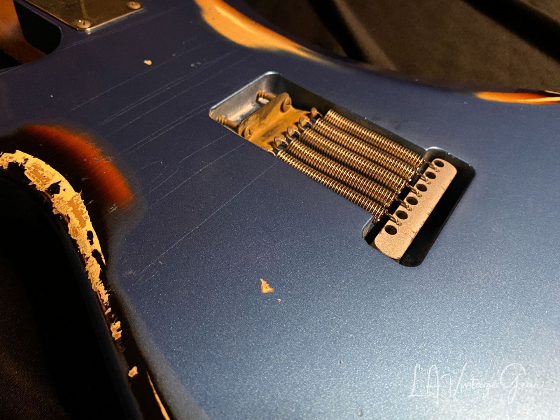 Xotic S-Style Electric Guitar XSC-2 in Lake Placid Blue over a 3T 'Burst #1915 - Image 10