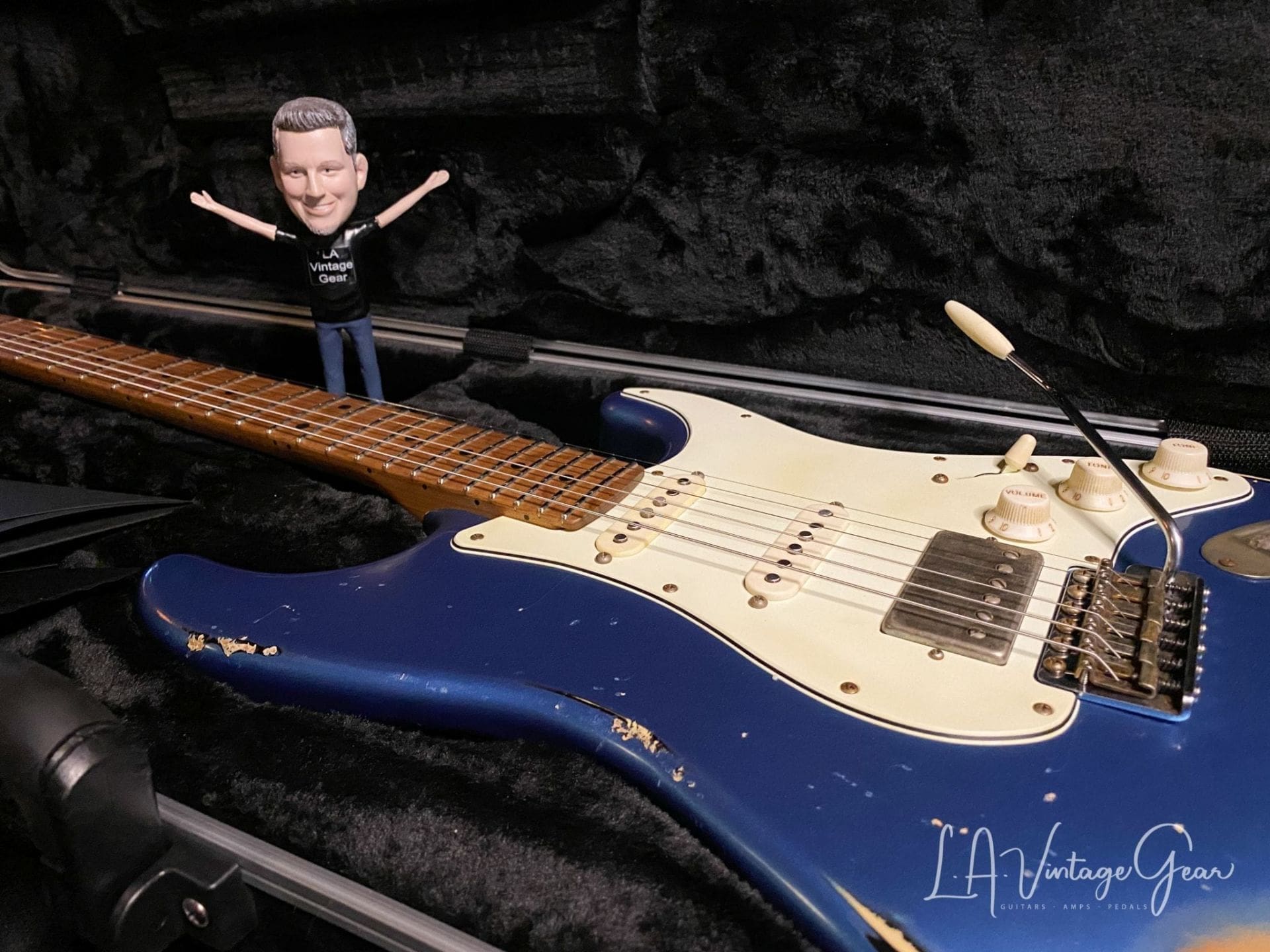Xotic S-Style Electric Guitar XSC-2 in Lake Placid Blue over a 3T 'Burst #1915 - Image 18