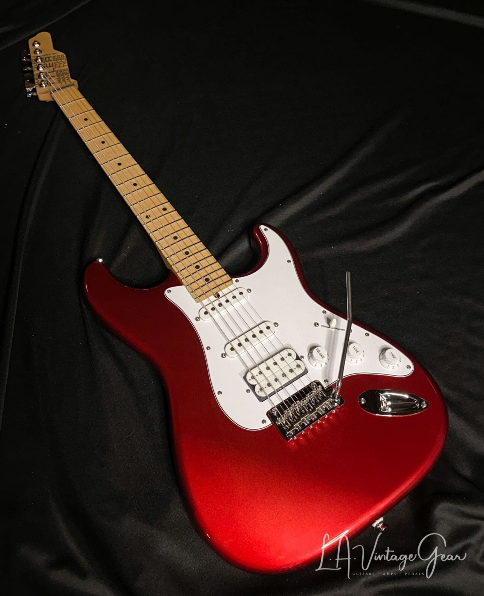 (SOLD) Tyler Classic Electric Guitar in Candy Apple Red - SSH Pickup Configuration - Image 3