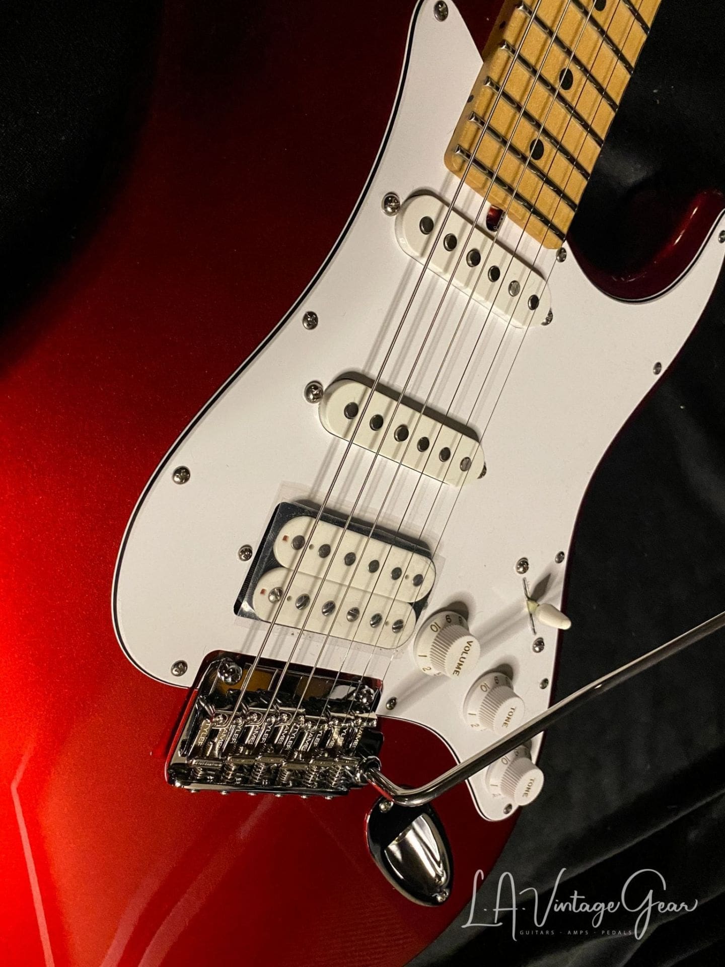 (SOLD) Tyler Classic Electric Guitar in Candy Apple Red - SSH Pickup Configuration - Image 4