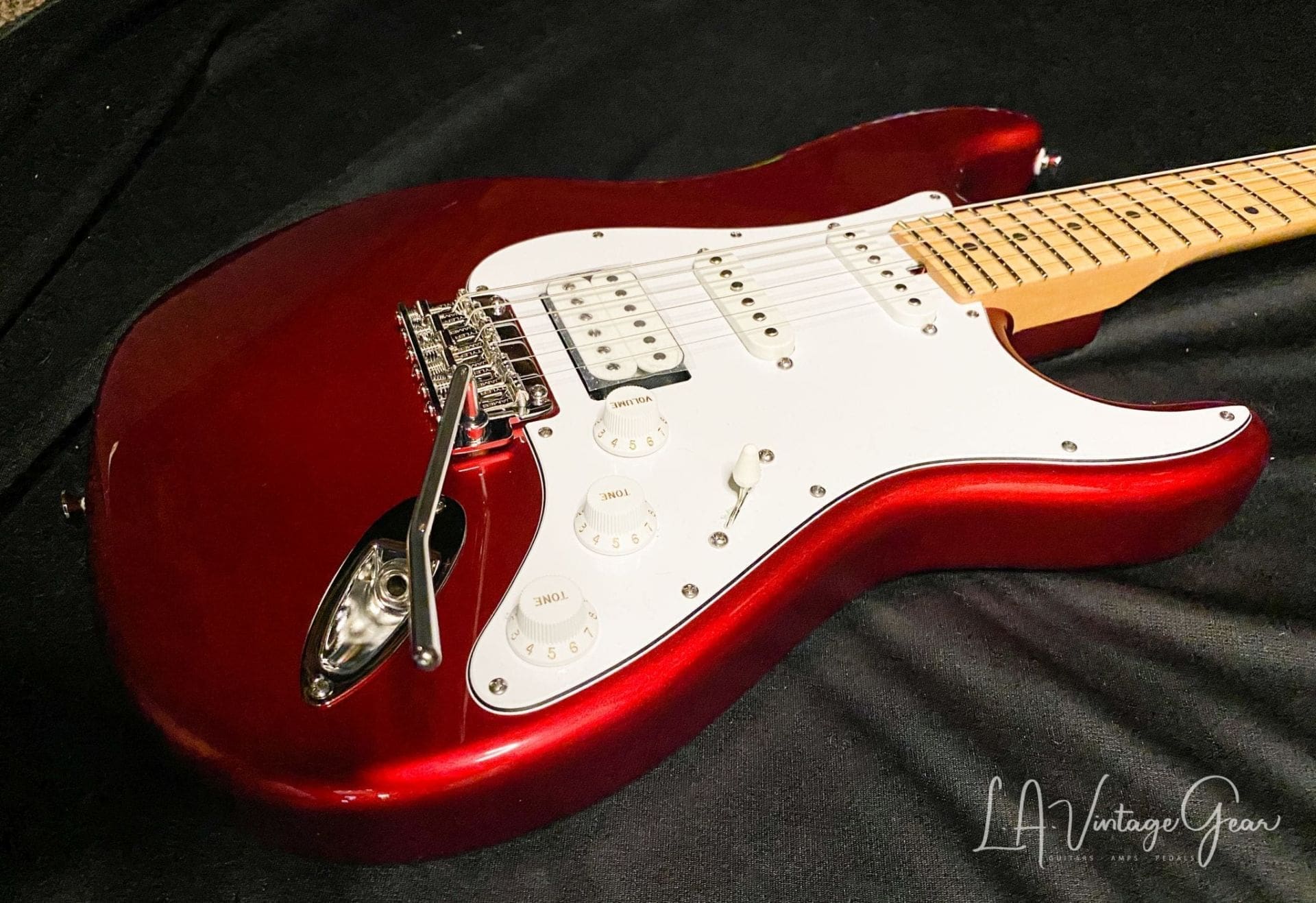 (SOLD) Tyler Classic Electric Guitar in Candy Apple Red - SSH Pickup Configuration - Image 5