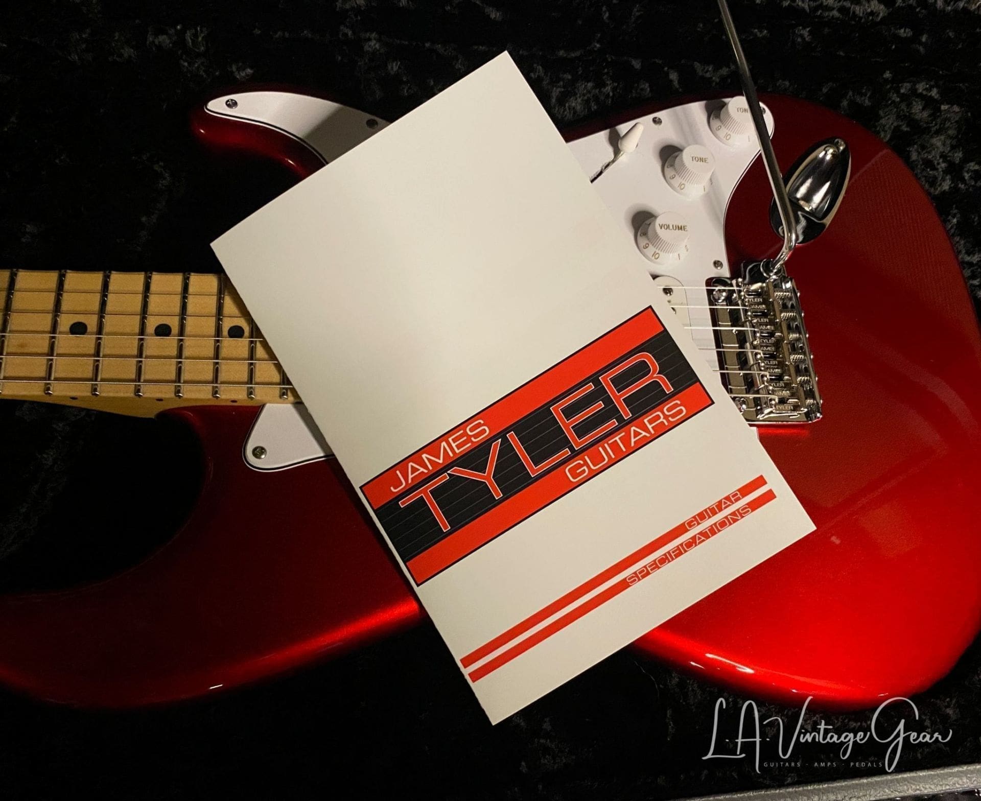 (SOLD) Tyler Classic Electric Guitar in Candy Apple Red - SSH Pickup Configuration - Image 19