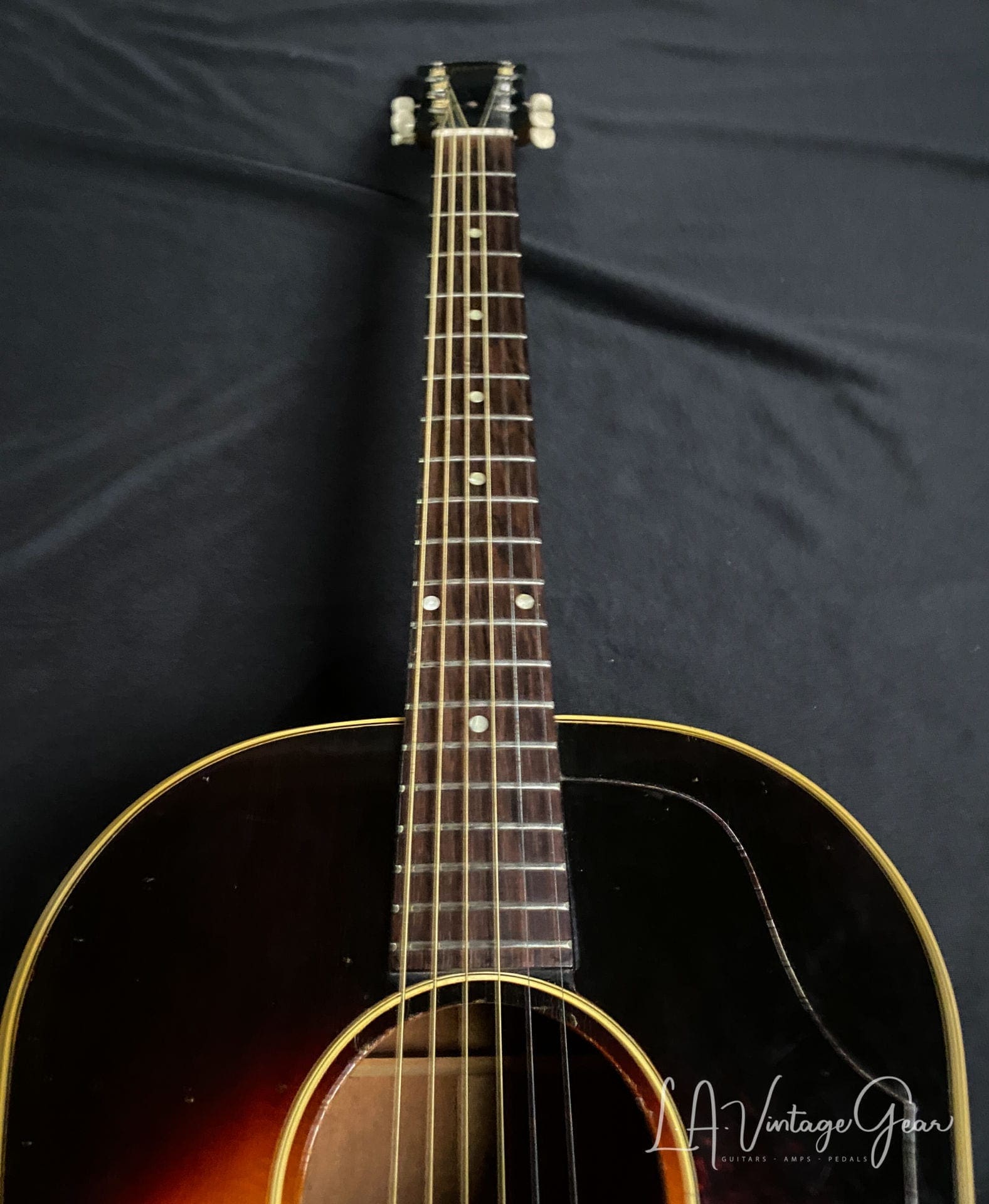 Gibson 1960 Vintage J45 Acoustic Guitar - Sunburst Finish - Great Guitar - Image 6