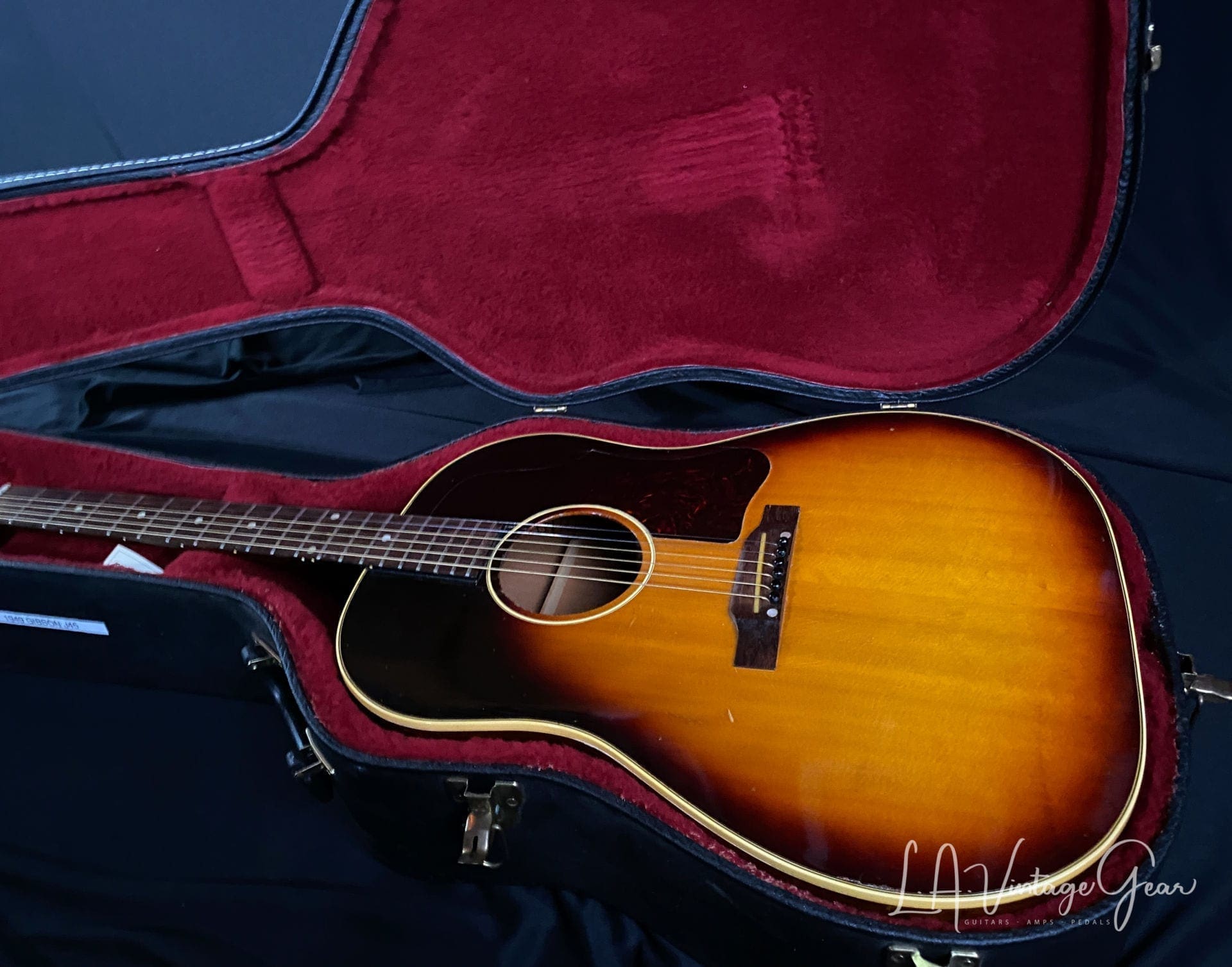 Gibson 1960 Vintage J45 Acoustic Guitar - Sunburst Finish - Great Guitar - Image 21