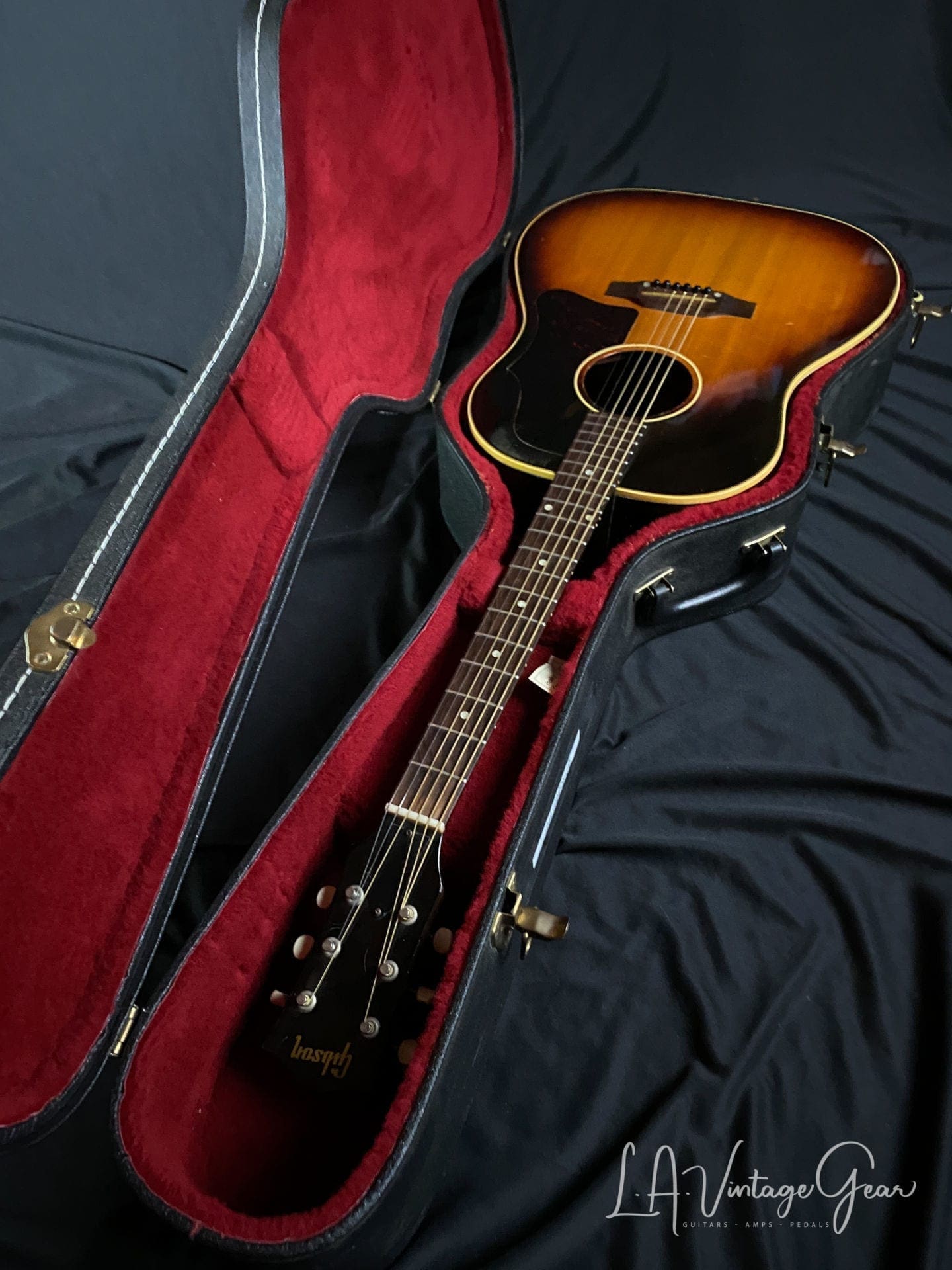 Gibson 1960 Vintage J45 Acoustic Guitar - Sunburst Finish - Great Guitar - Image 22