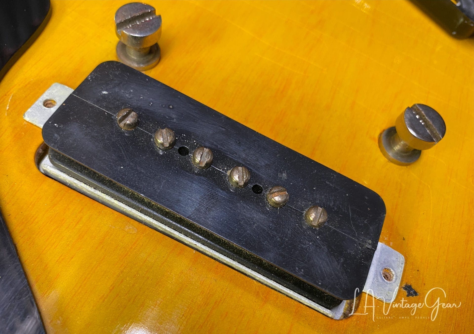 Gibson 1955 Vintage Les Paul Jr Electric Guitar - Sunburst Finish - Image 19