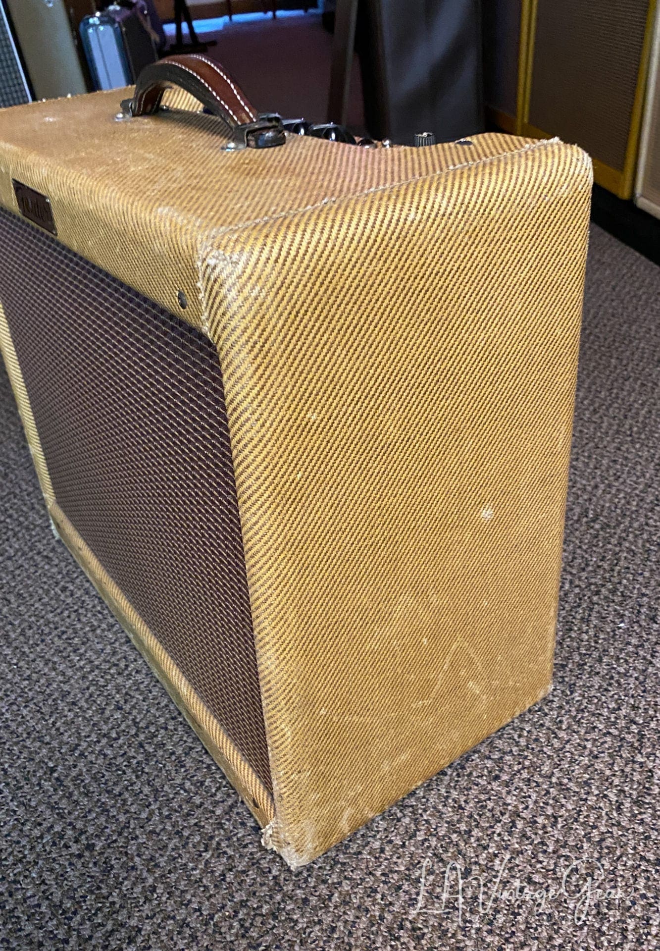 (SOLD) 1955 Vintage Fender Tremolux Tweed Guitar Amplifier -5E9 Circuit - We LOVE this amp ! - Image 2
