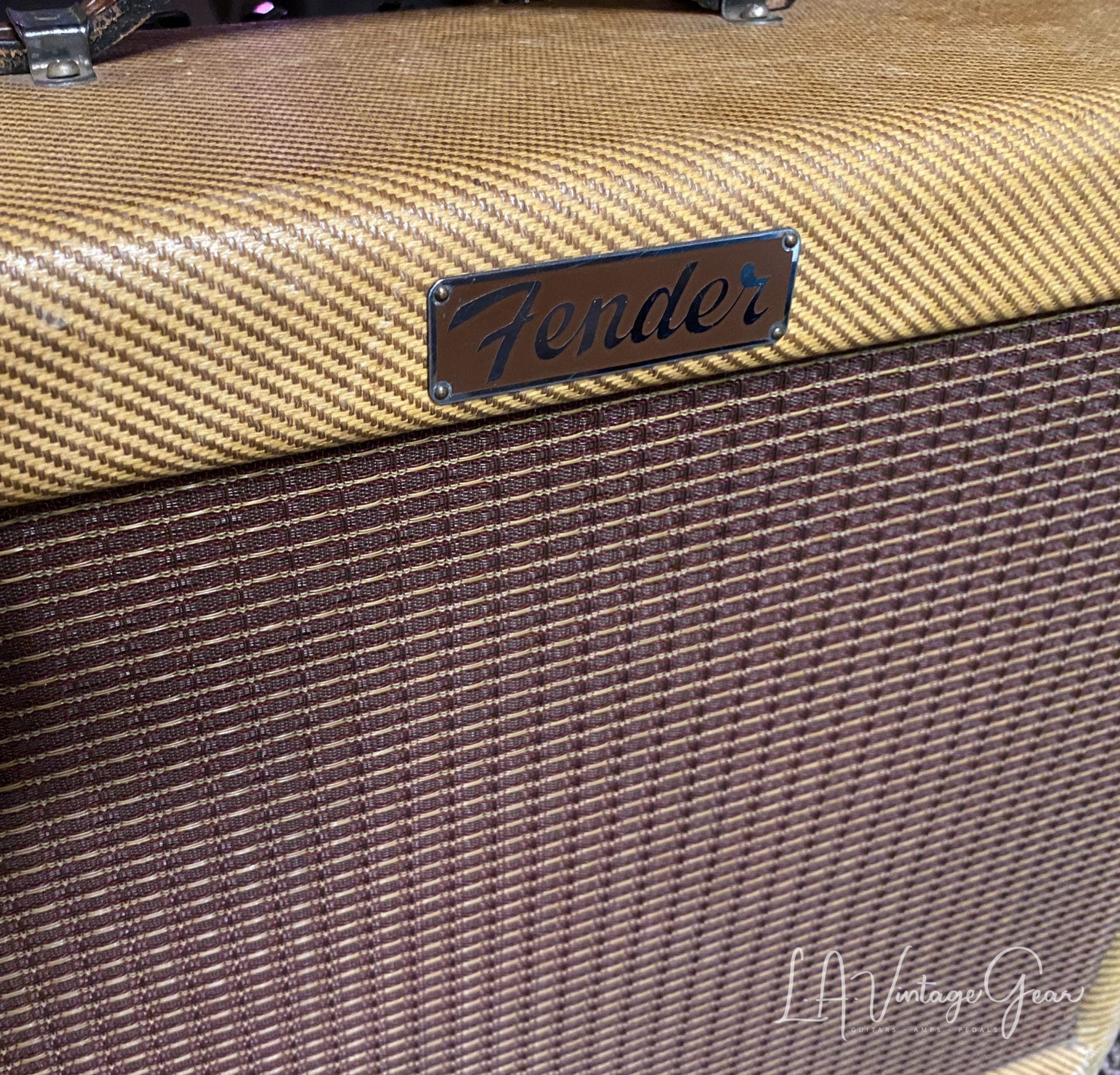 (SOLD) 1955 Vintage Fender Tremolux Tweed Guitar Amplifier -5E9 Circuit - We LOVE this amp ! - Image 4