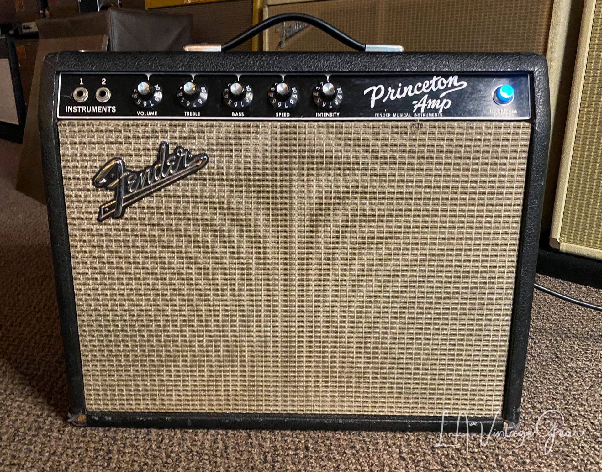 1966 Vintage Fender Princeton Blackface Guitar Amplifier - Sweet little amp