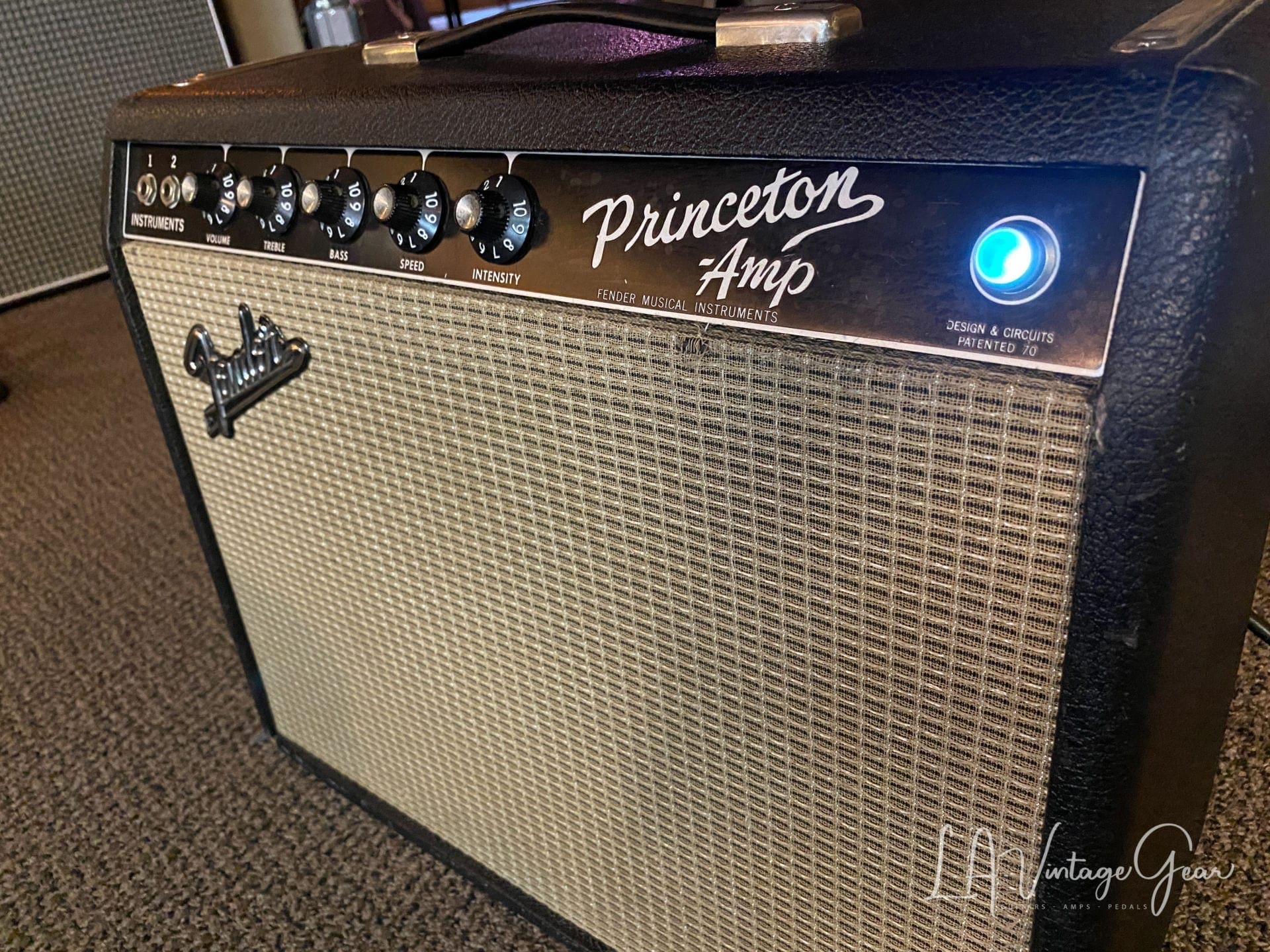 1966 Vintage Fender Princeton Blackface Guitar Amplifier - Sweet little amp - Image 2