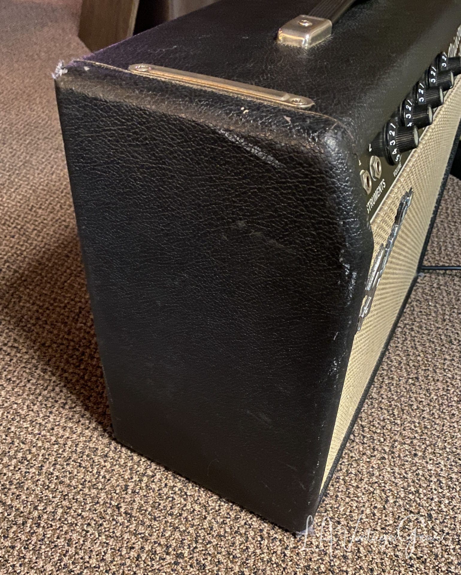 1966 Vintage Fender Princeton Blackface Guitar Amplifier - Sweet little amp - Image 5