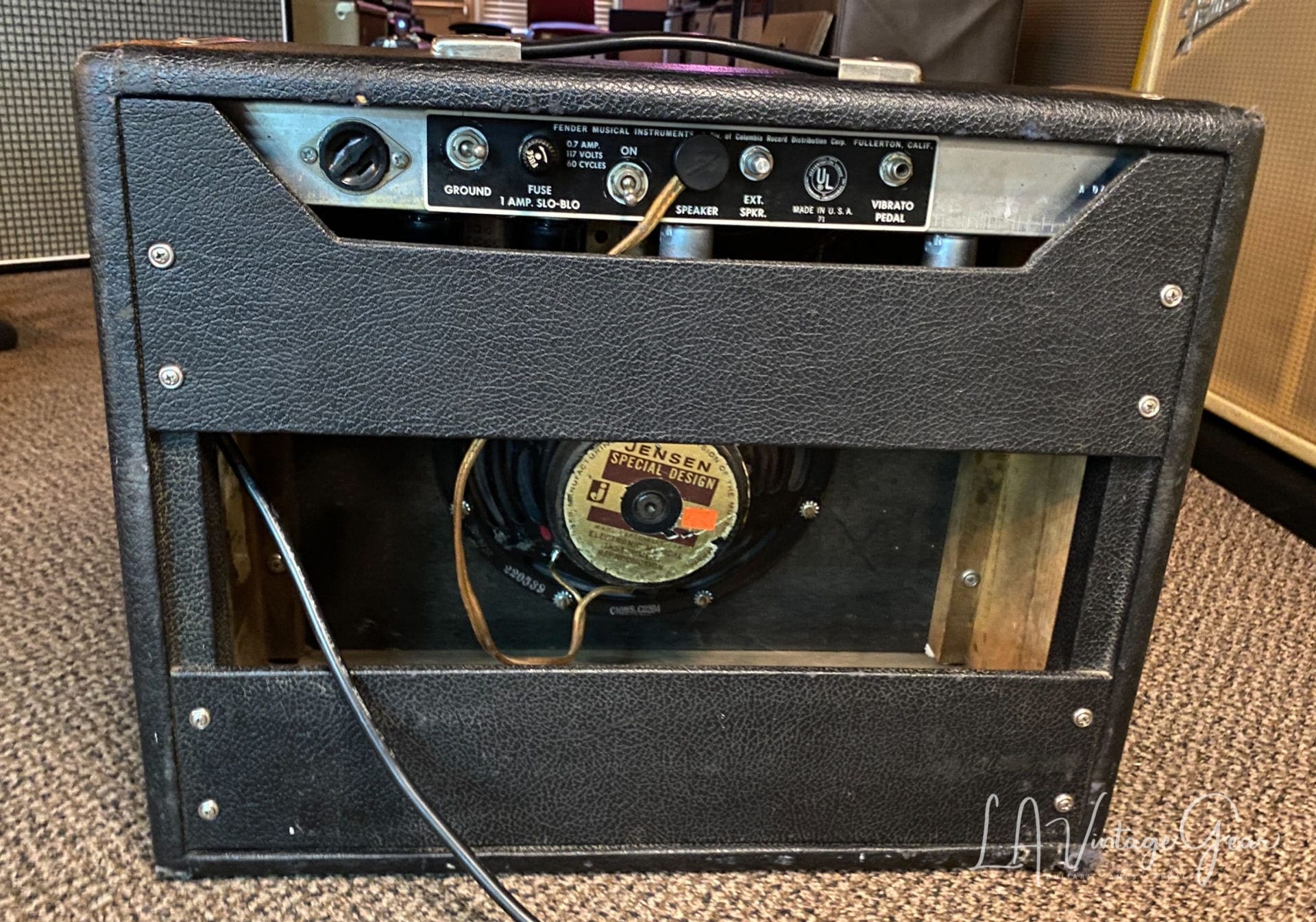 1966 Vintage Fender Princeton Blackface Guitar Amplifier - Sweet little amp - Image 7