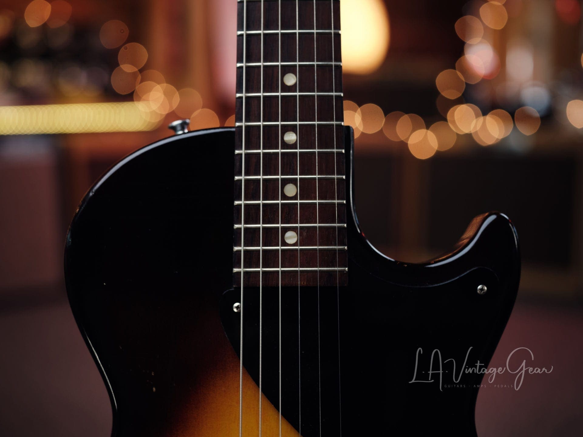 Gibson 1955 Vintage Les Paul Jr Electric Guitar - Sunburst Finish - Image 6