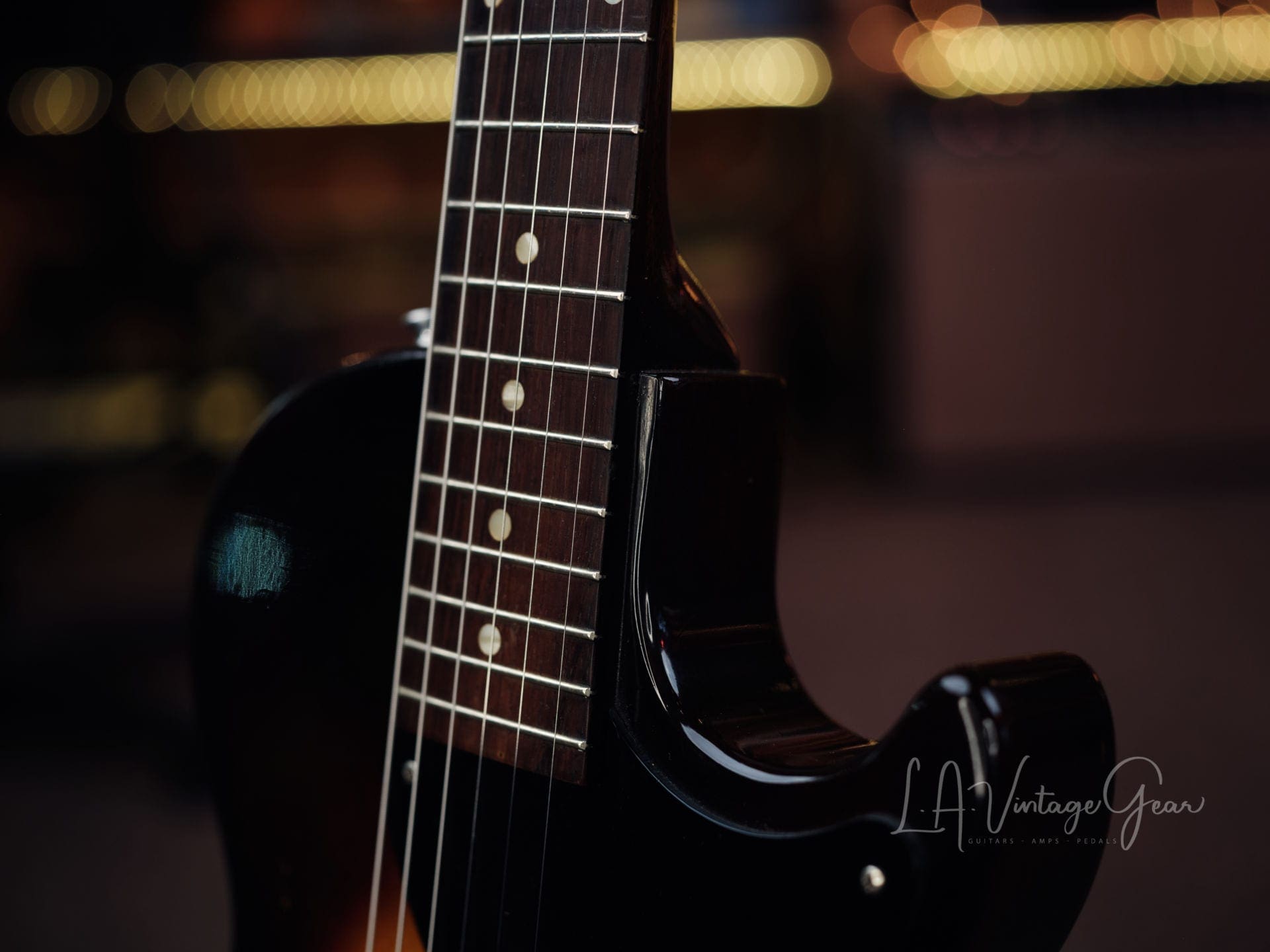 Gibson 1955 Vintage Les Paul Jr Electric Guitar - Sunburst Finish - Image 7