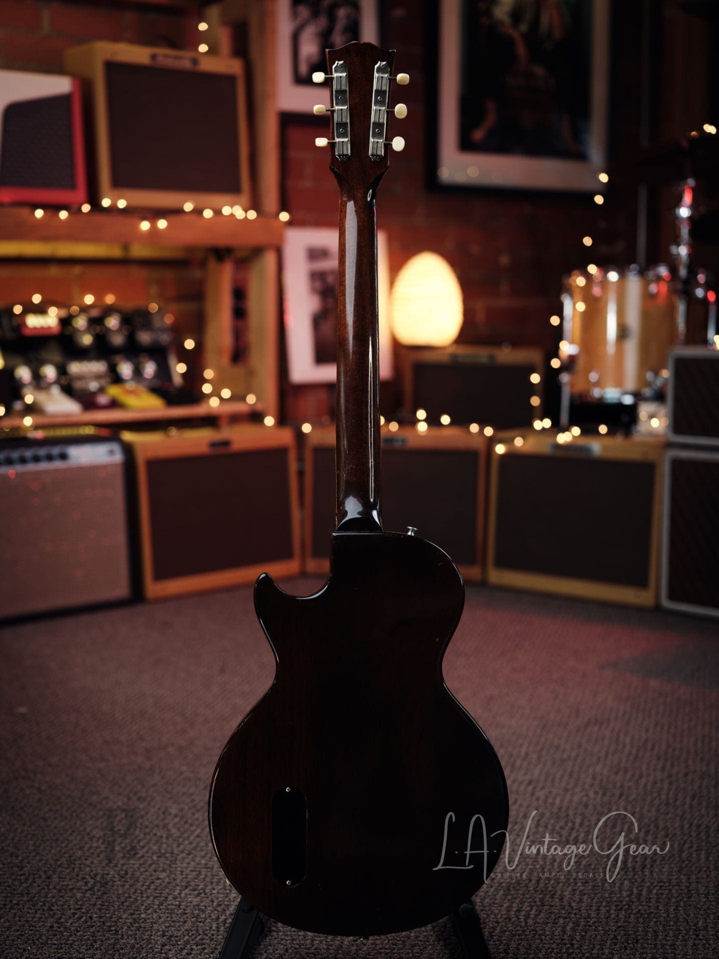 Gibson 1955 Vintage Les Paul Jr Electric Guitar - Sunburst Finish - Image 8