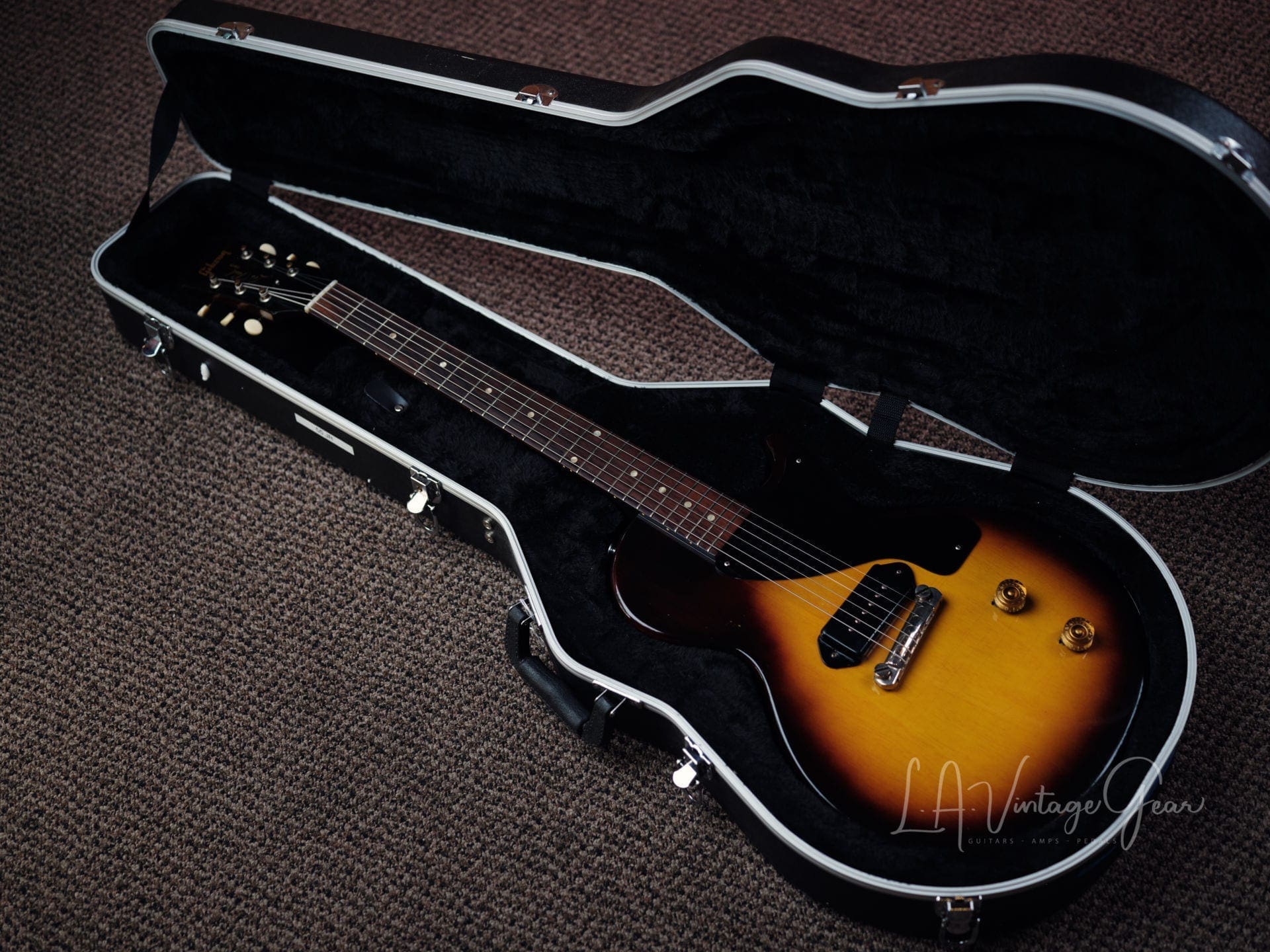 Gibson 1955 Vintage Les Paul Jr Electric Guitar - Sunburst Finish - Image 21