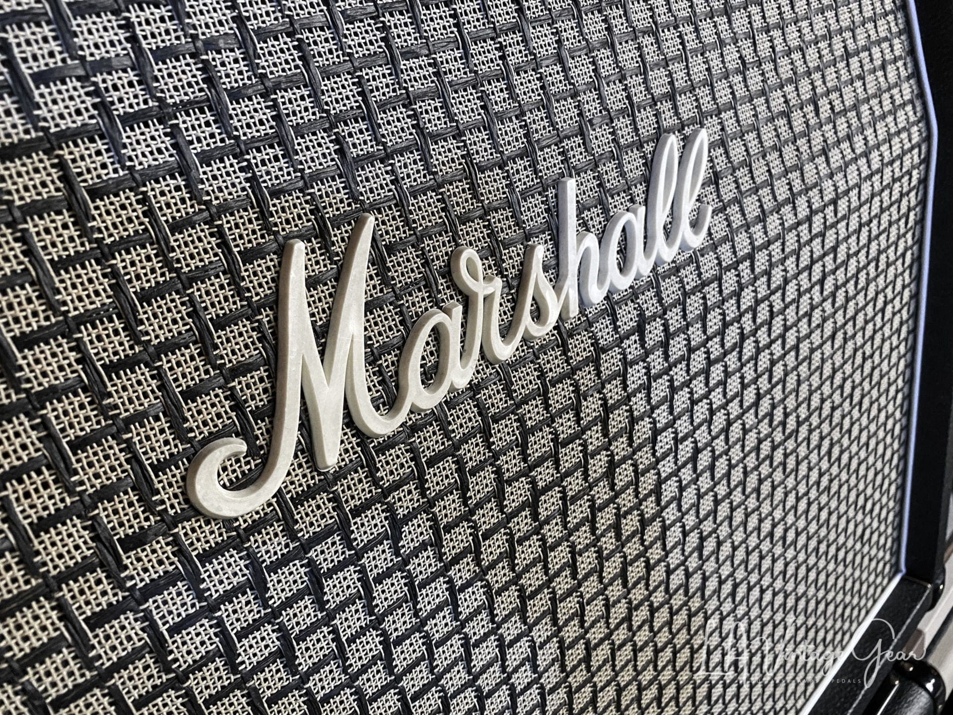 Kerry Wright Recovered Marshall 4 x 12 Slant Cab - Original Celestion Black Back Rola Speakers! - Image 2