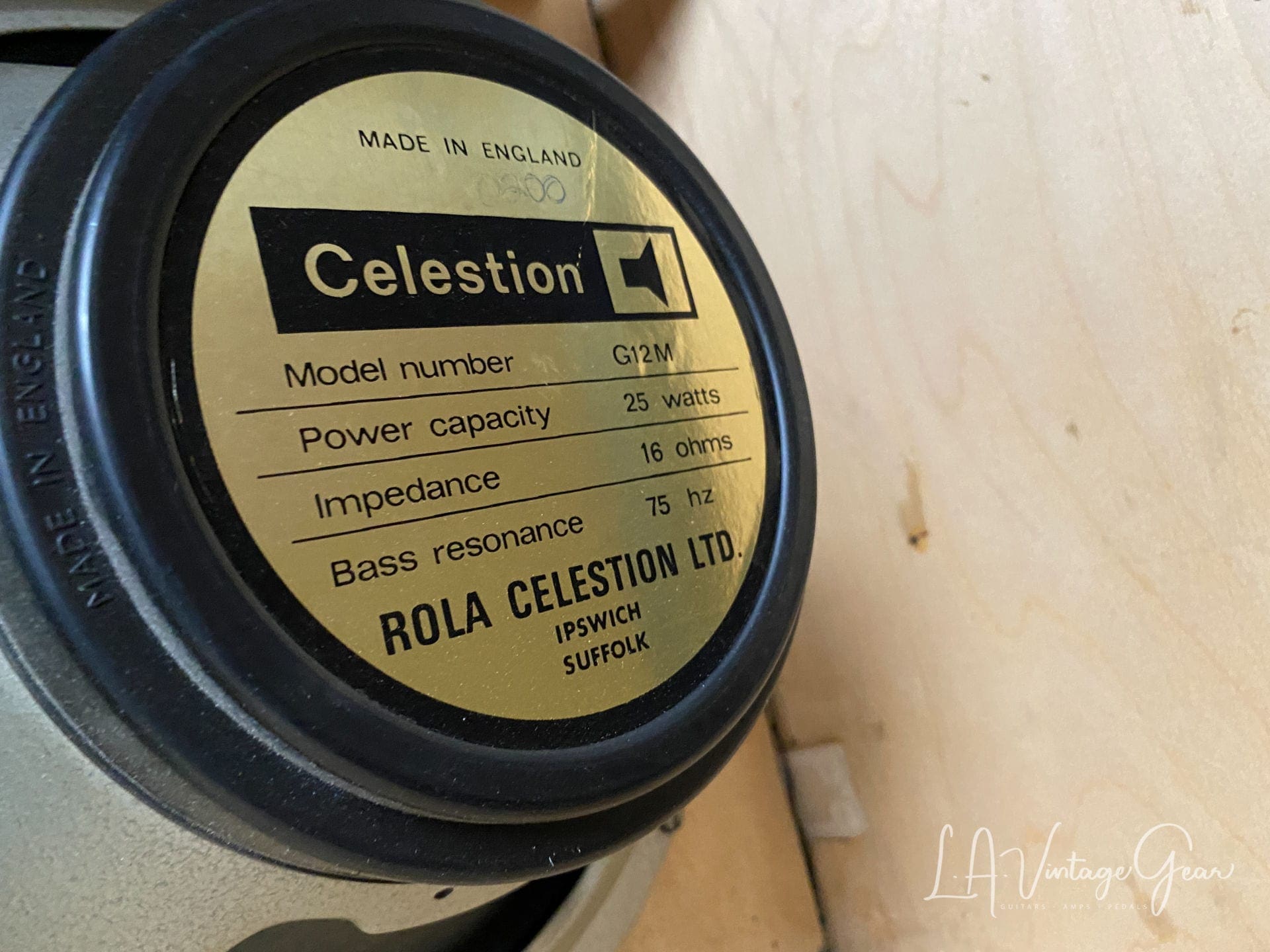 Kerry Wright Recovered Marshall 4 x 12 Slant Cab - Original Celestion Black Back Rola Speakers! - Image 15