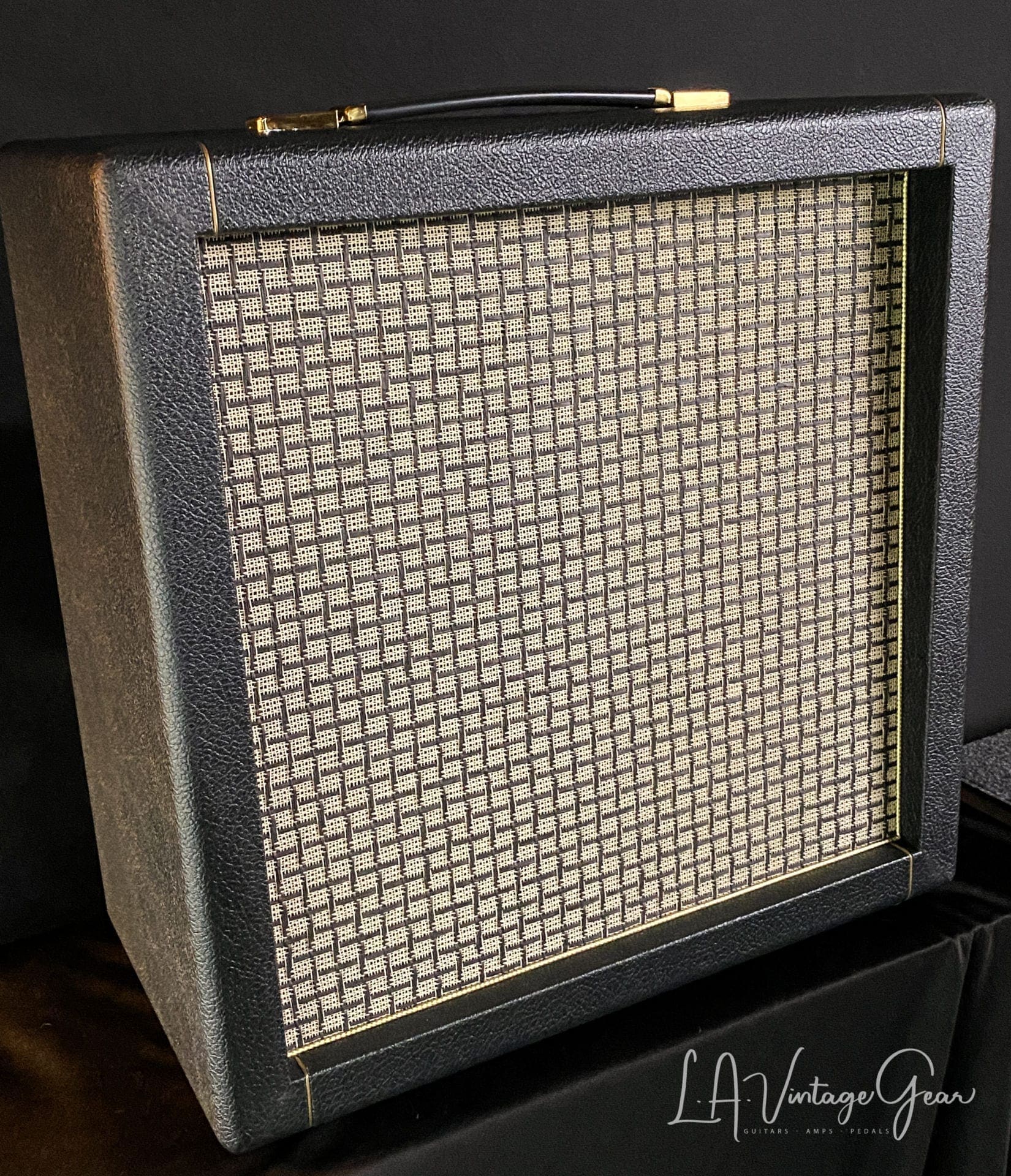 Kerry Wright Custom 4 x 8 Cab - Green Levant Finish with Checker Board Grill Cloth & Jensen P8P's - Image 2