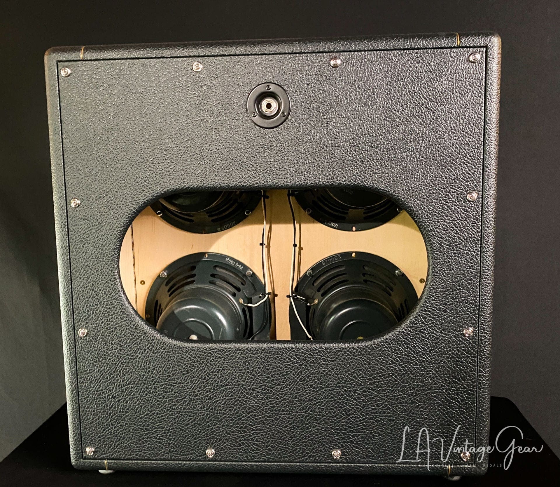 Kerry Wright Custom 4 x 8 Cab - Green Levant Finish with Checker Board Grill Cloth & Jensen P8Q Speakers - Image 3