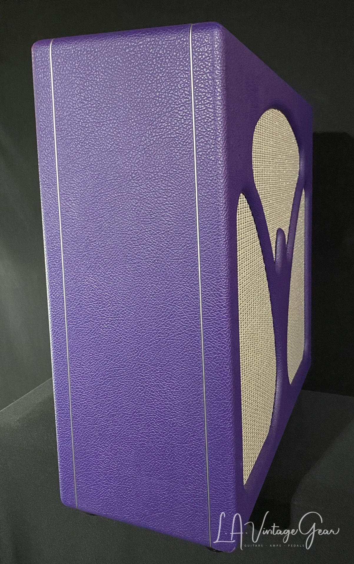 Kerry Wright 3 x 10 Custom Cab - Purple Tolex & Alnico Kodak Speakers - Wacky KW Build ! - Image 5