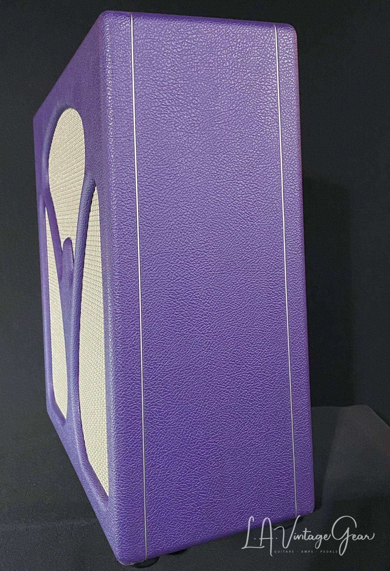 Kerry Wright 3 x 10 Custom Cab - Purple Tolex & Alnico Kodak Speakers - Wacky KW Build ! - Image 4