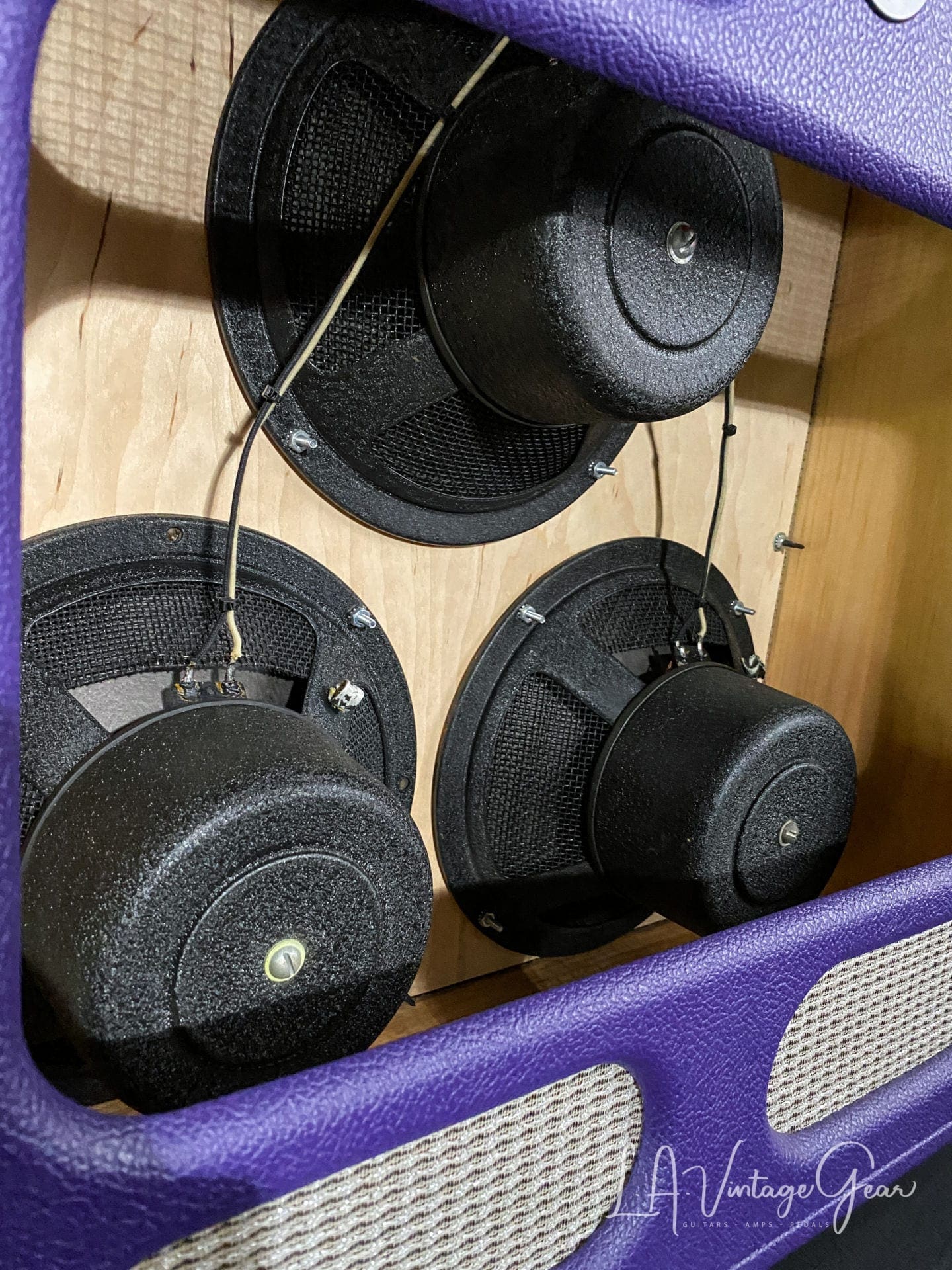 Kerry Wright 3 x 10 Custom Cab - Purple Tolex & Alnico Kodak Speakers - Wacky KW Build ! - Image 7
