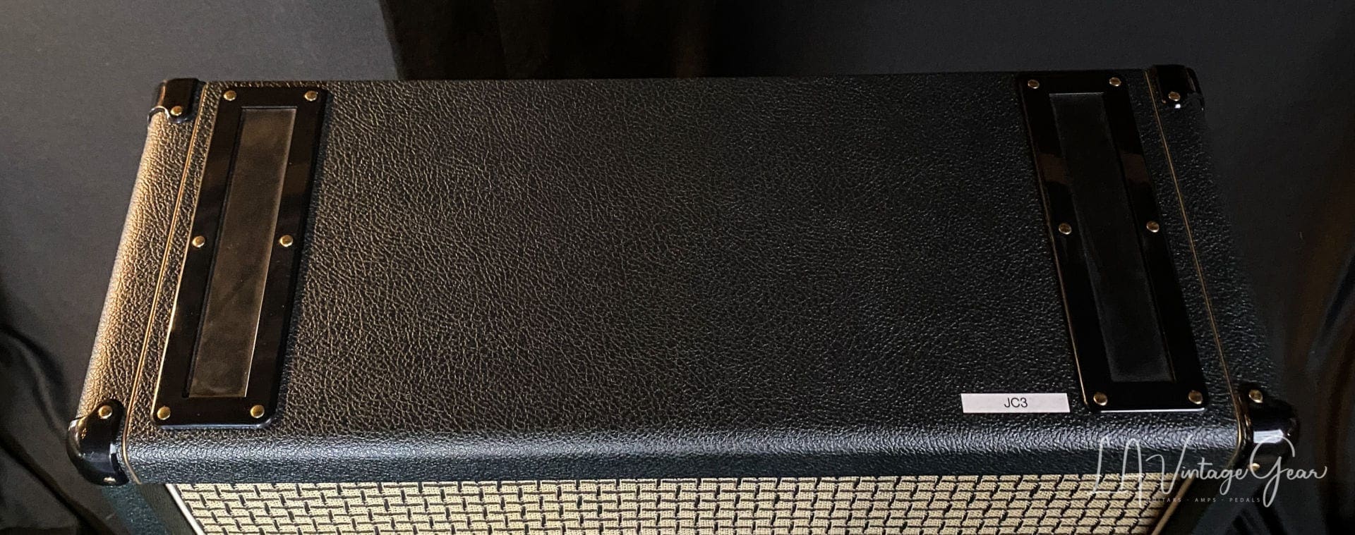 Kerry Wright Recovered Marshall 4 x 12 Slant Cab - Original Celestion Black Back Rola Speakers! - Image 8