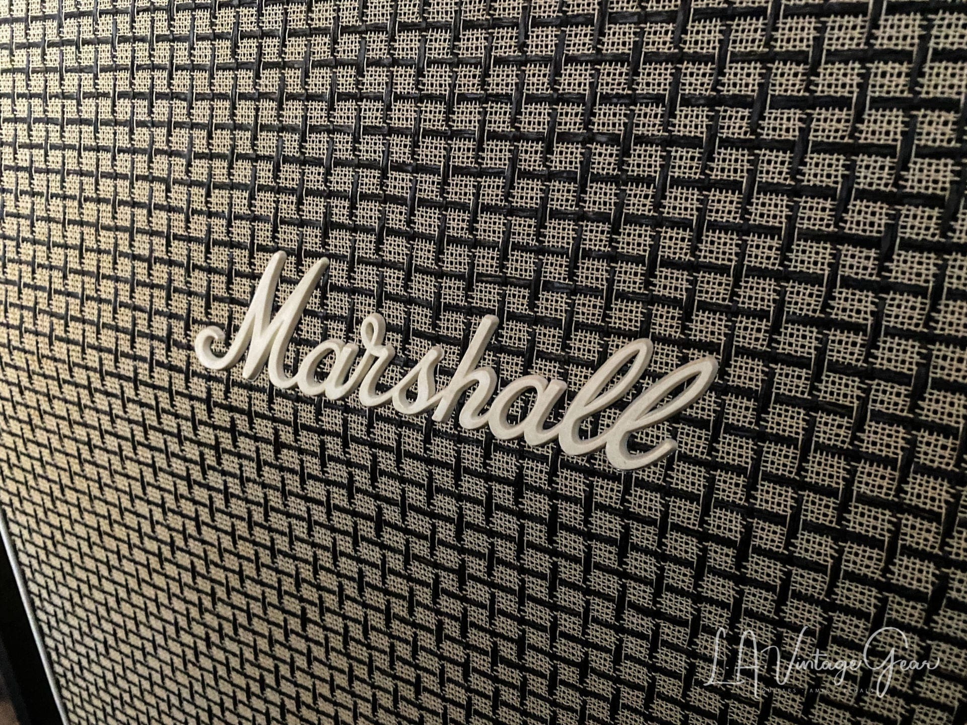 Kerry Wright Recovered Marshall 4 x 12 Slant Cab - Original Celestion Black Back Rola Speakers! - Image 3