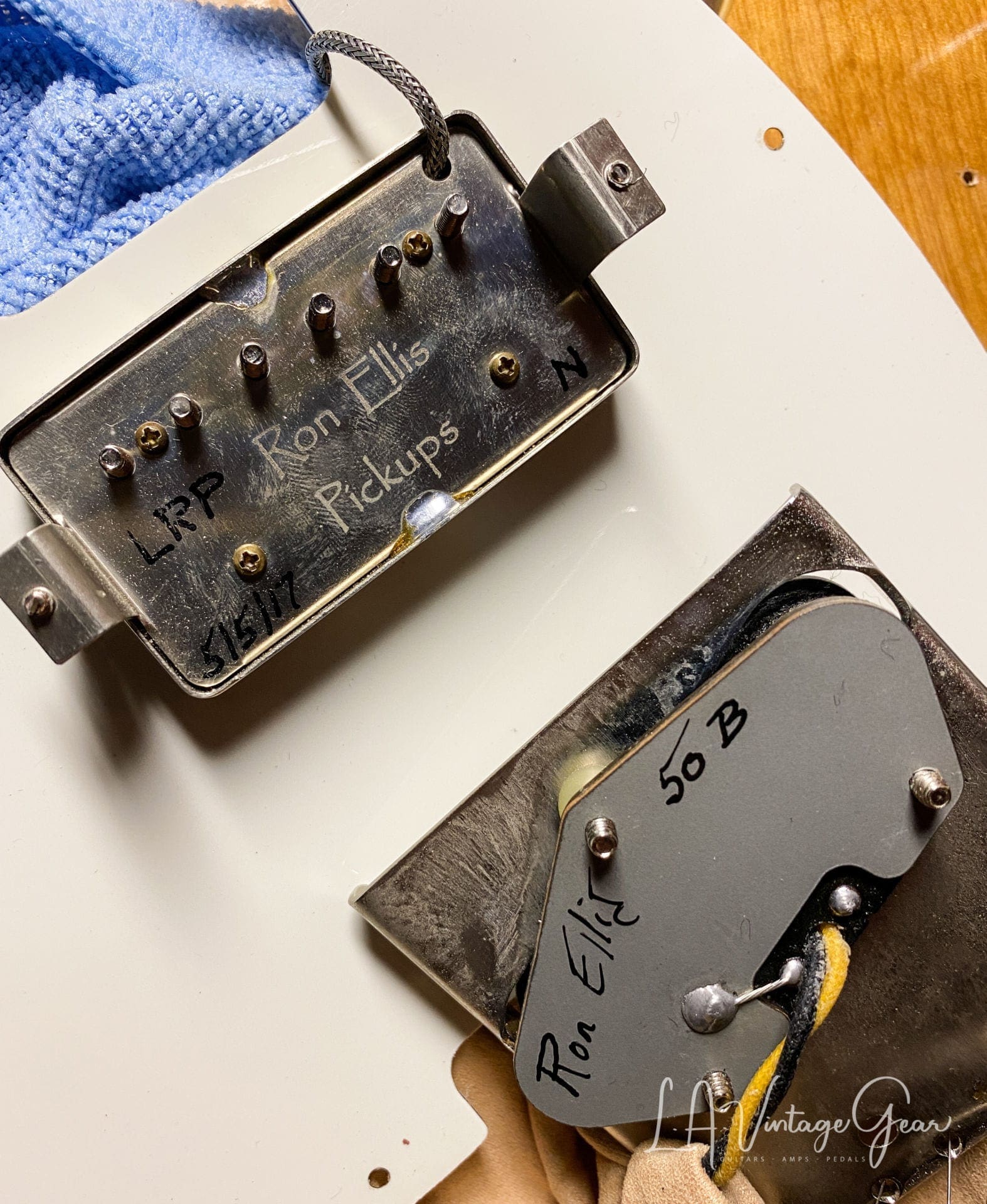 Marc Rutters Double Bound T-Style Electric Guitar with Ron Ellis Pickups H+S (2017) - Image 15