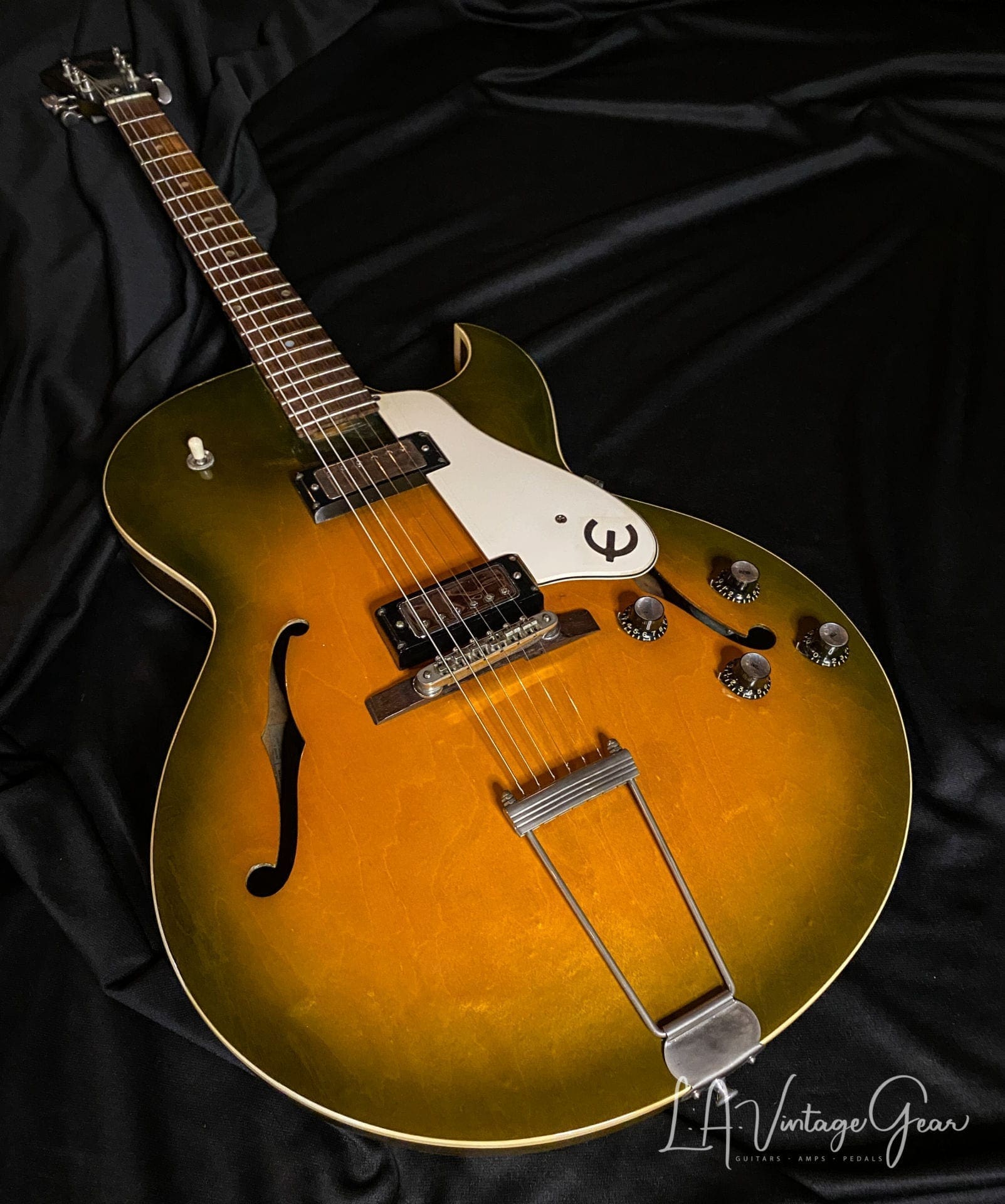 Epiphone 1961 Sorrento E452TD Hollowbody Electric Guitar - PAF's & Royal Olive Gloss Nitro Finish! - Image 3
