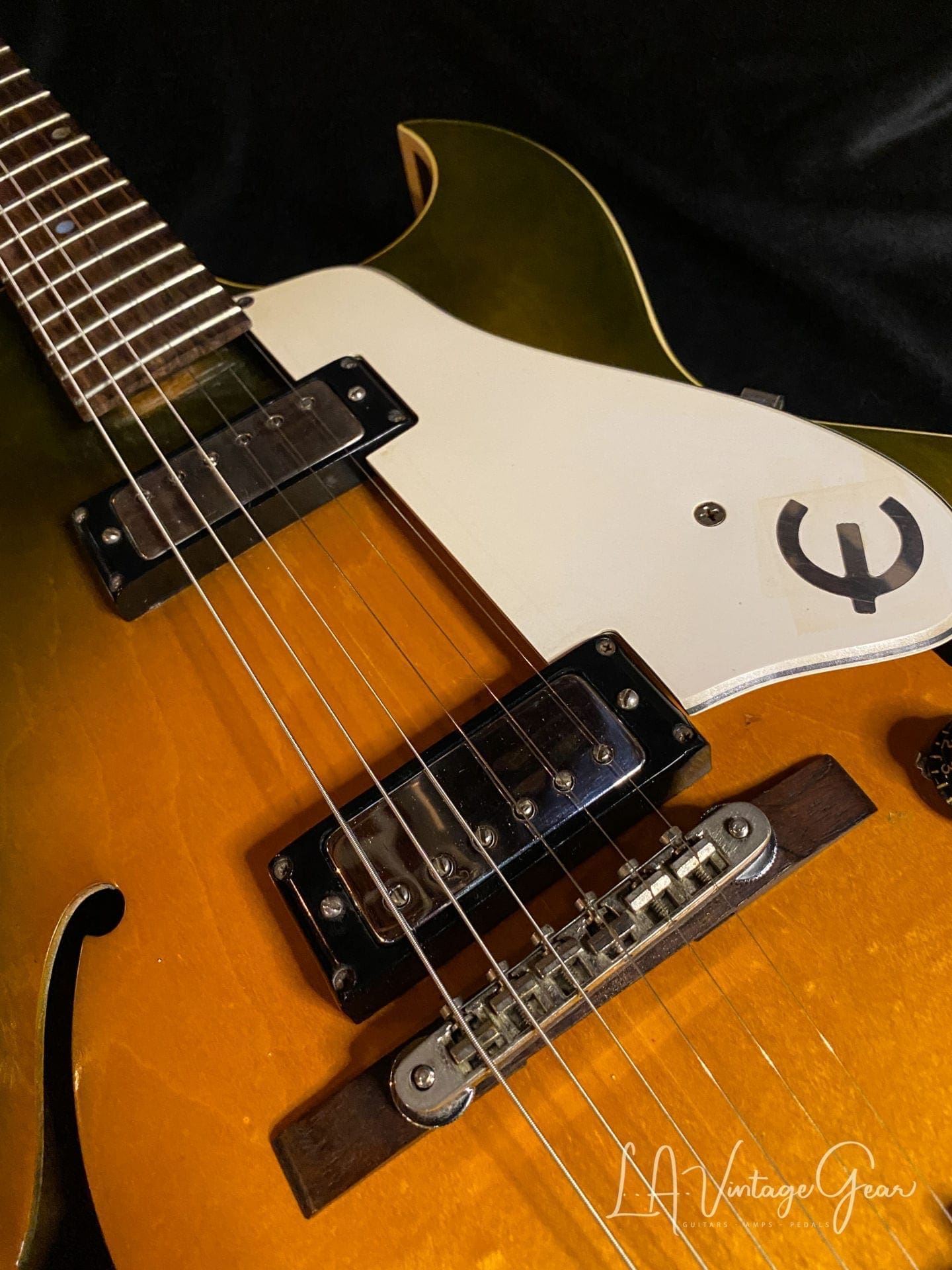 Epiphone 1961 Sorrento E452TD Hollowbody Electric Guitar - PAF's & Royal Olive Gloss Nitro Finish! - Image 11