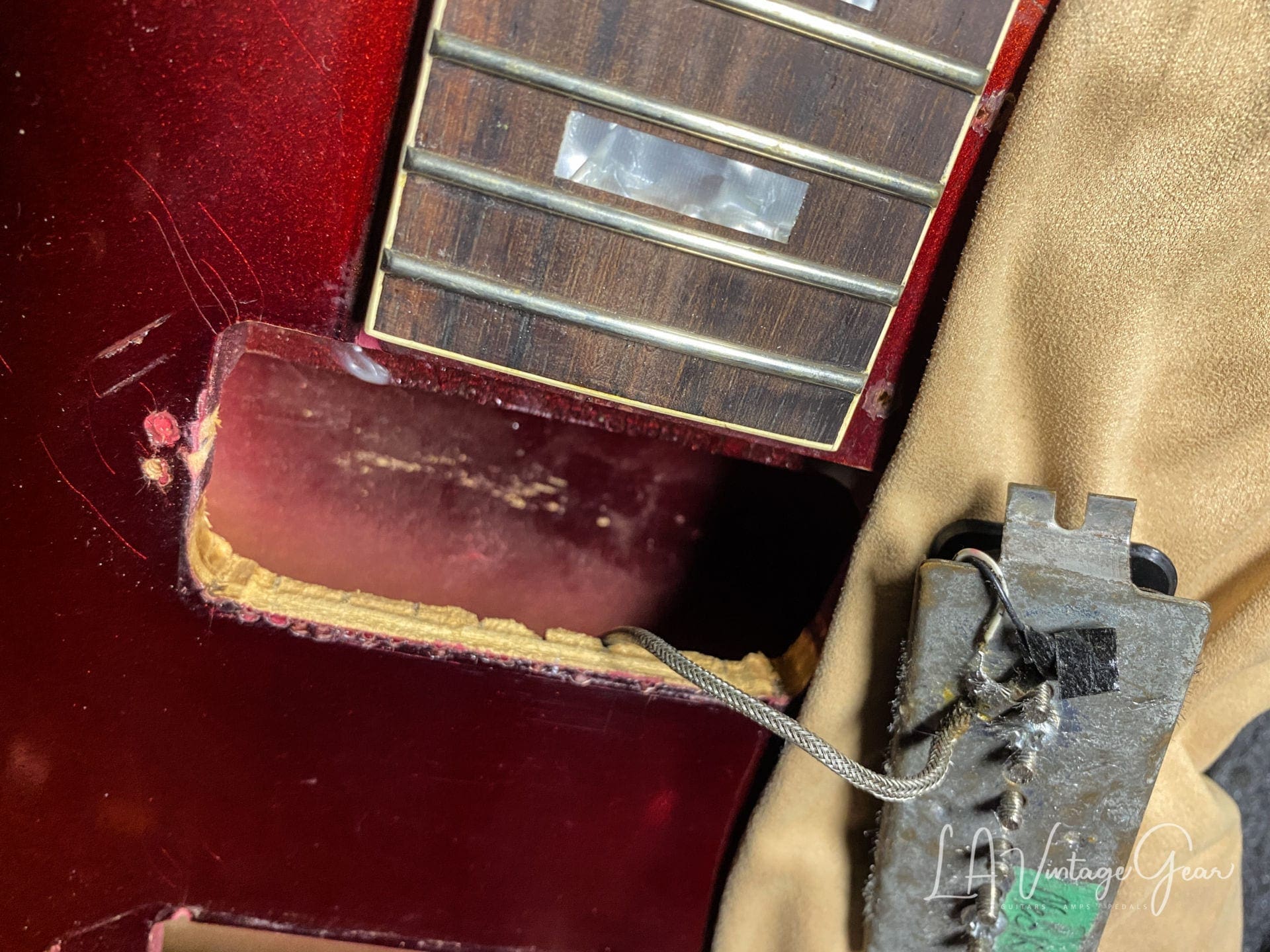 Gibson 1967 ES-330 in Sparkling Burgundy Mist - Original P90's - Image 23