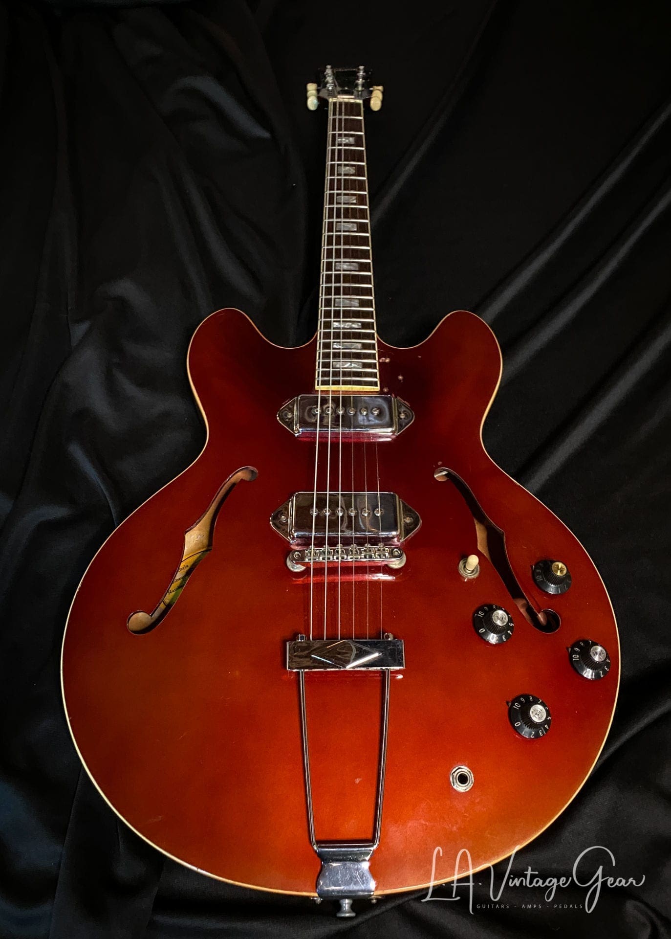 Gibson 1967 ES-330 in Sparkling Burgundy Mist - Original P90's - Image 2