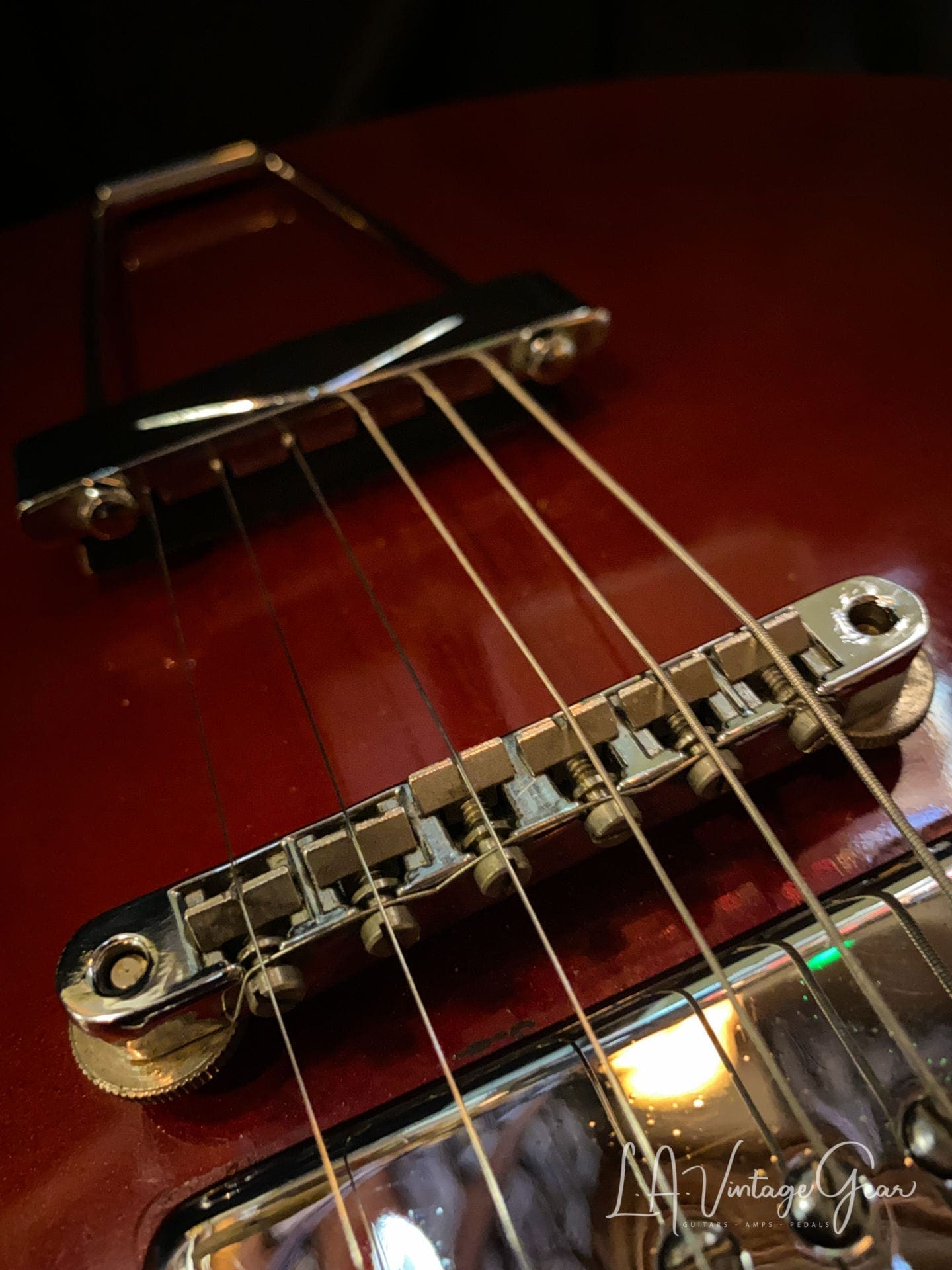 Gibson 1967 ES-330 in Sparkling Burgundy Mist - Original P90's - Image 7