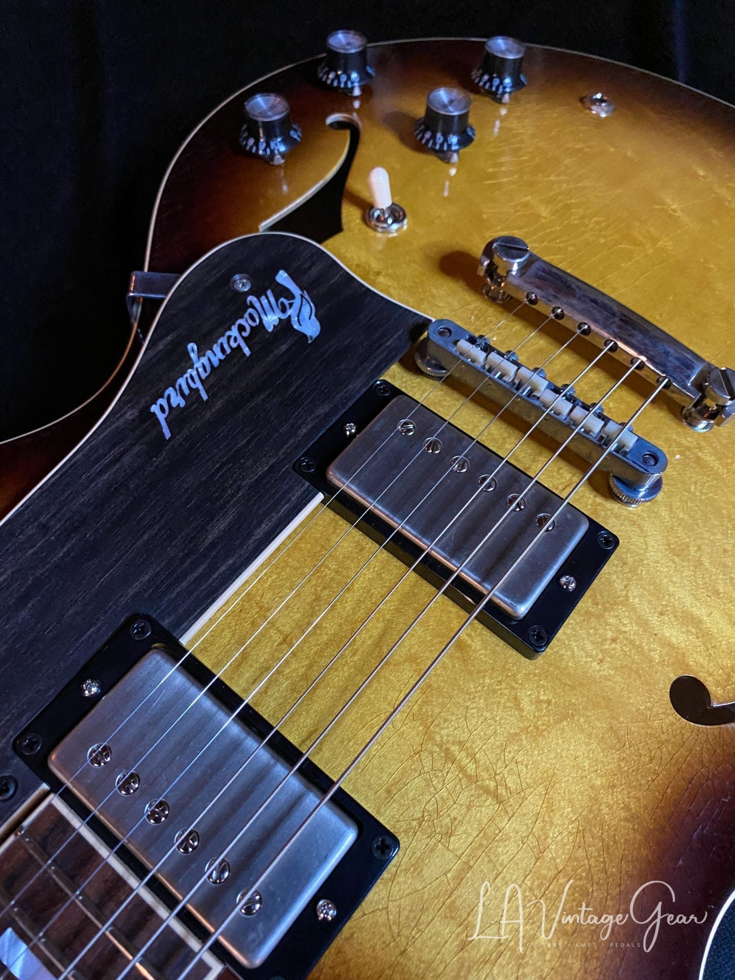 Josh Williams Mockingbird Electric Guitar - '59 Sunburst with Small Block Inlays - JWGM-125 - Image 9