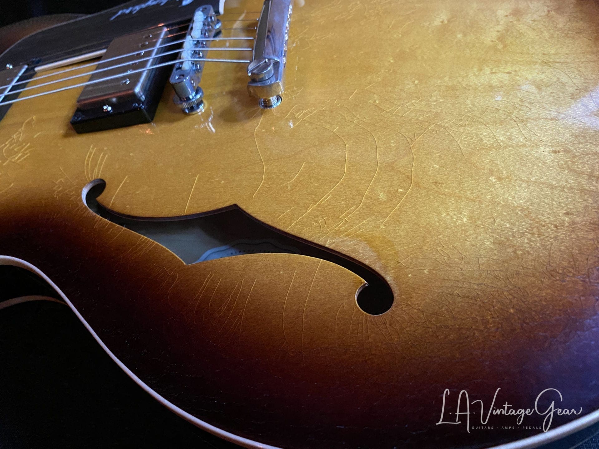Josh Williams Mockingbird Electric Guitar - '59 Sunburst with Small Block Inlays - JWGM-125 - Image 10