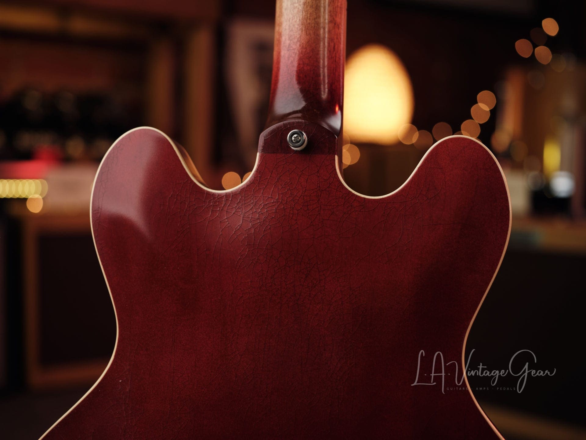 Josh Williams Mockingbird Electric Guitar-Cherry Finish with Small Block Inlays- JWGM 127 - Image 13