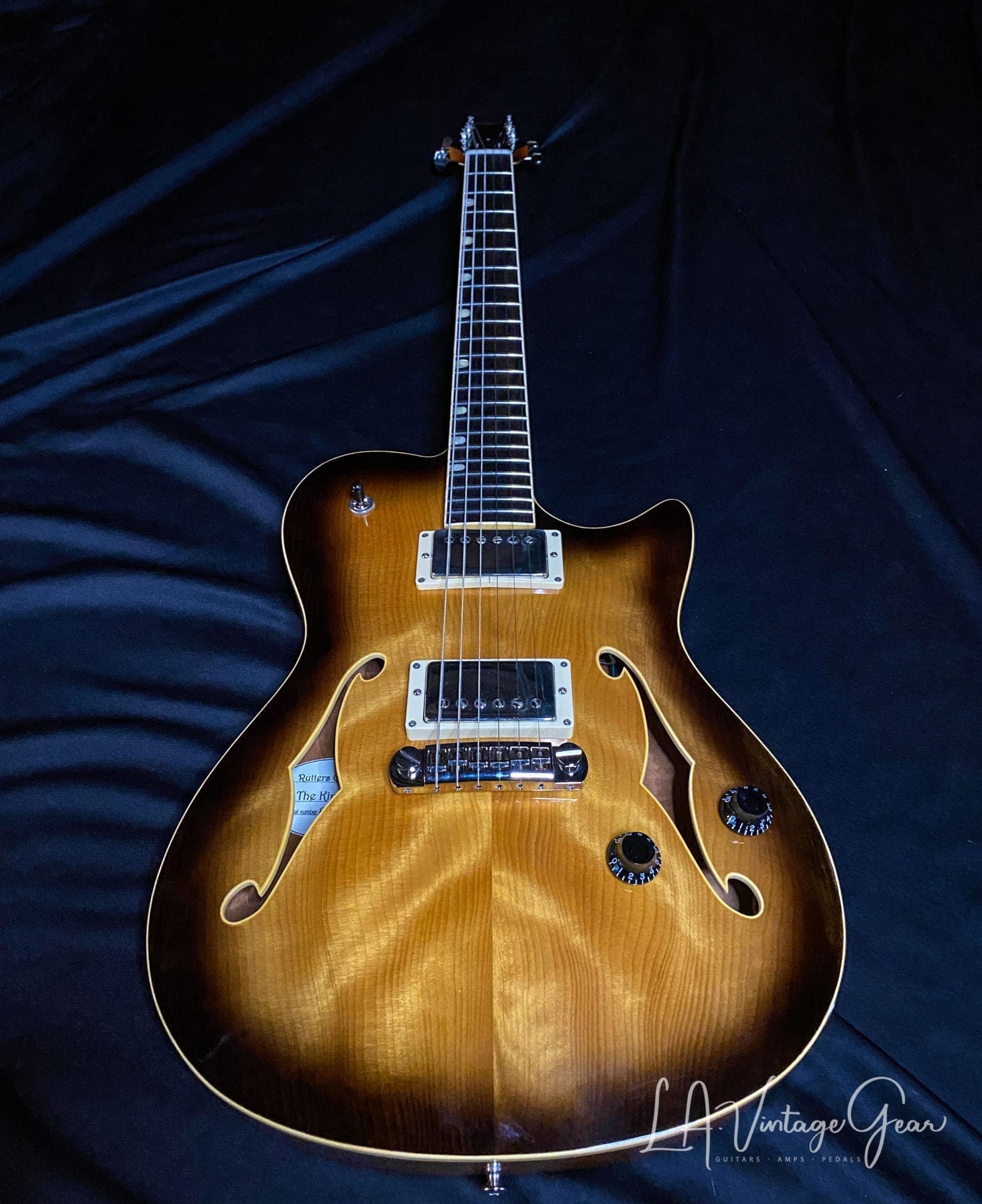 Rutters 'Kingston' Semi-Hollow Body Electric Guitar - ' Proto2 ' Loaded with Ron Ellis Pickups - Image 3