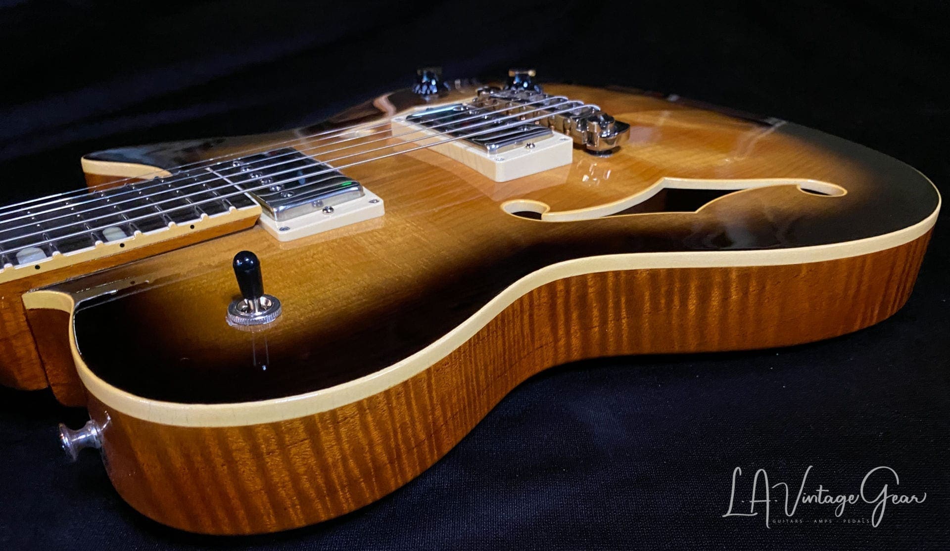 Rutters 'Kingston' Semi-Hollow Body Electric Guitar - ' Proto2 ' Loaded with Ron Ellis Pickups - Image 9