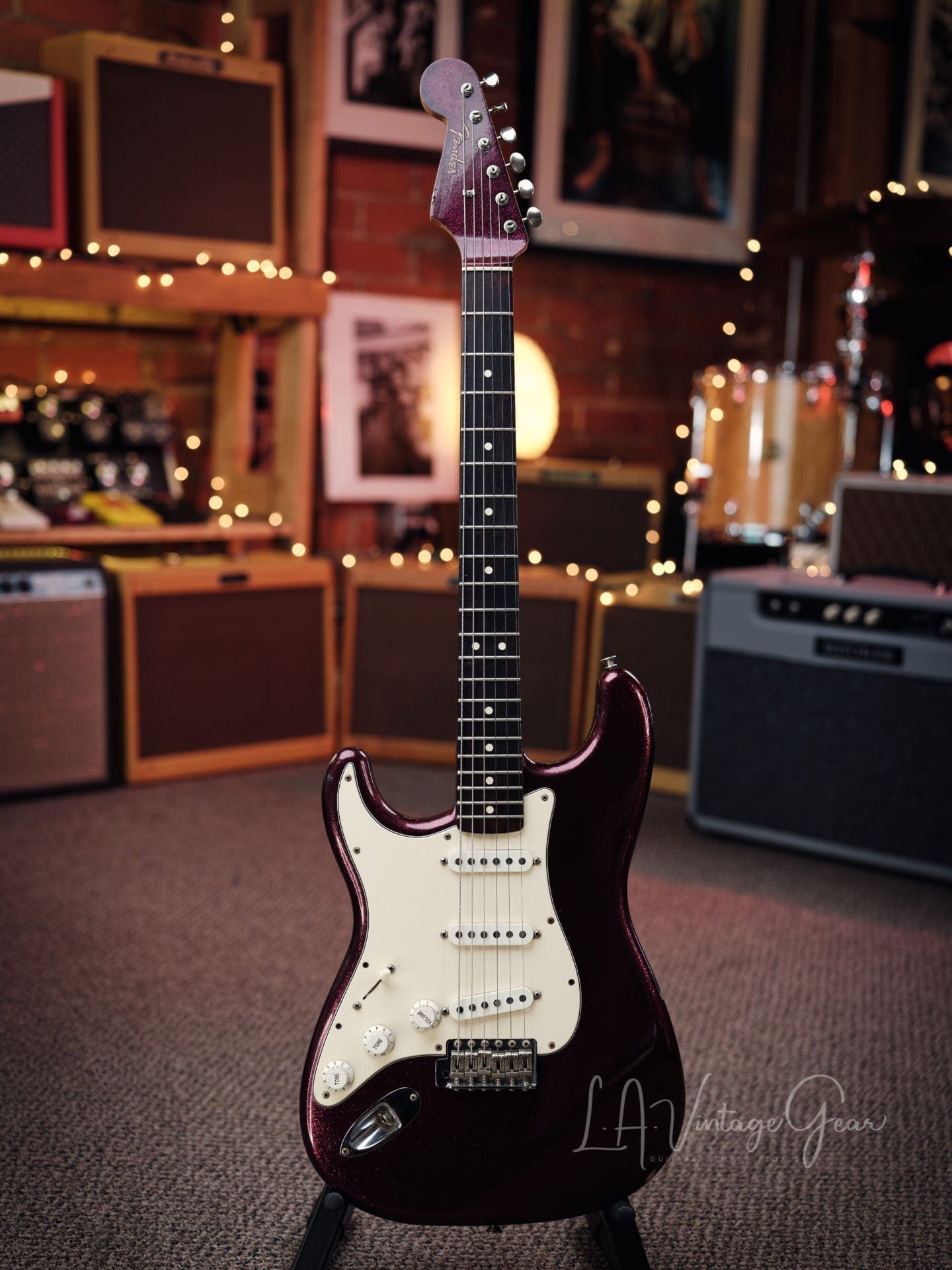 Fender 'Arc Angel' Purple Sparkle Stratocaster - Custom Made & Owned By Doyle Bramhall