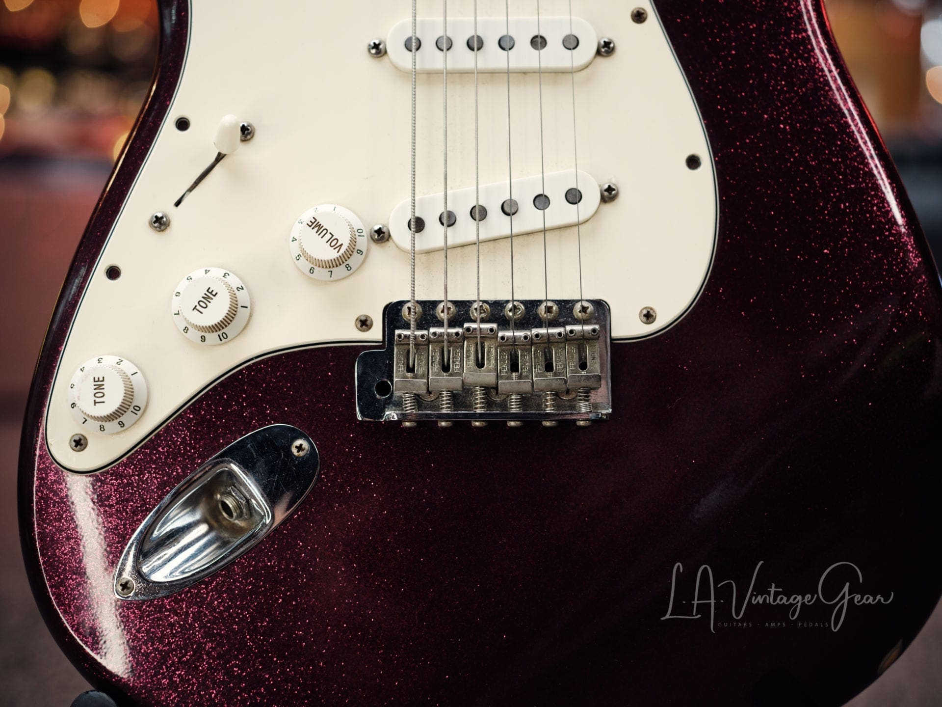 Fender 'Arc Angel' Purple Sparkle Stratocaster - Custom Made & Owned By Doyle Bramhall - Image 4